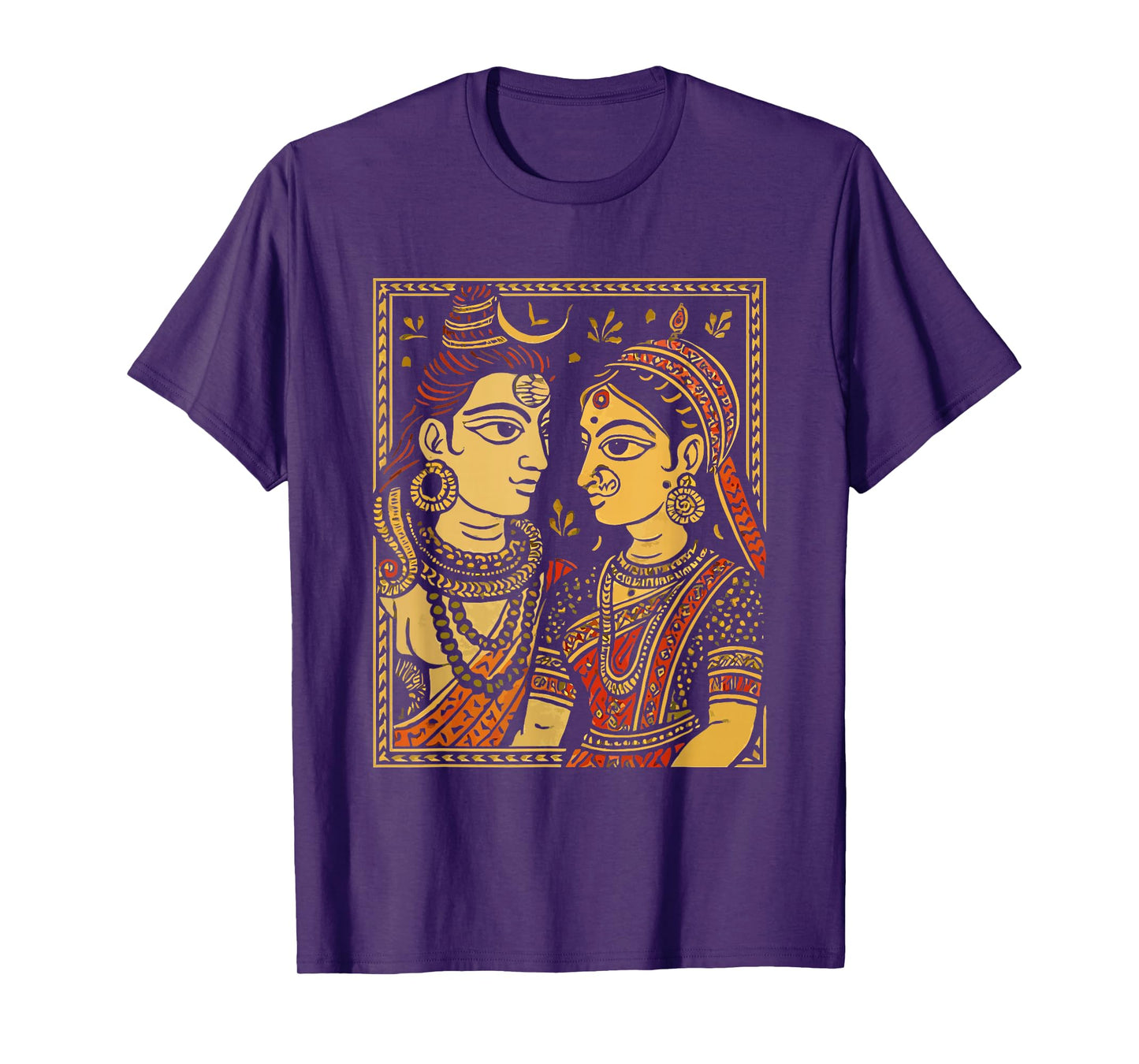Lord Shiva Durga Hindu God Mahadeva Goddess Parvati T-Shirt