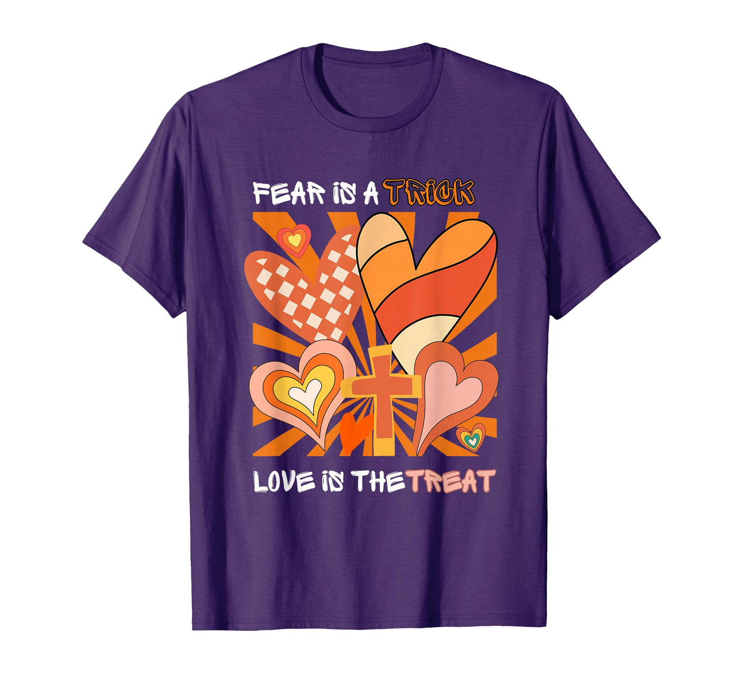 Perfect Love Casts Out Fear Faith Based Christian Halloween T-Shirt