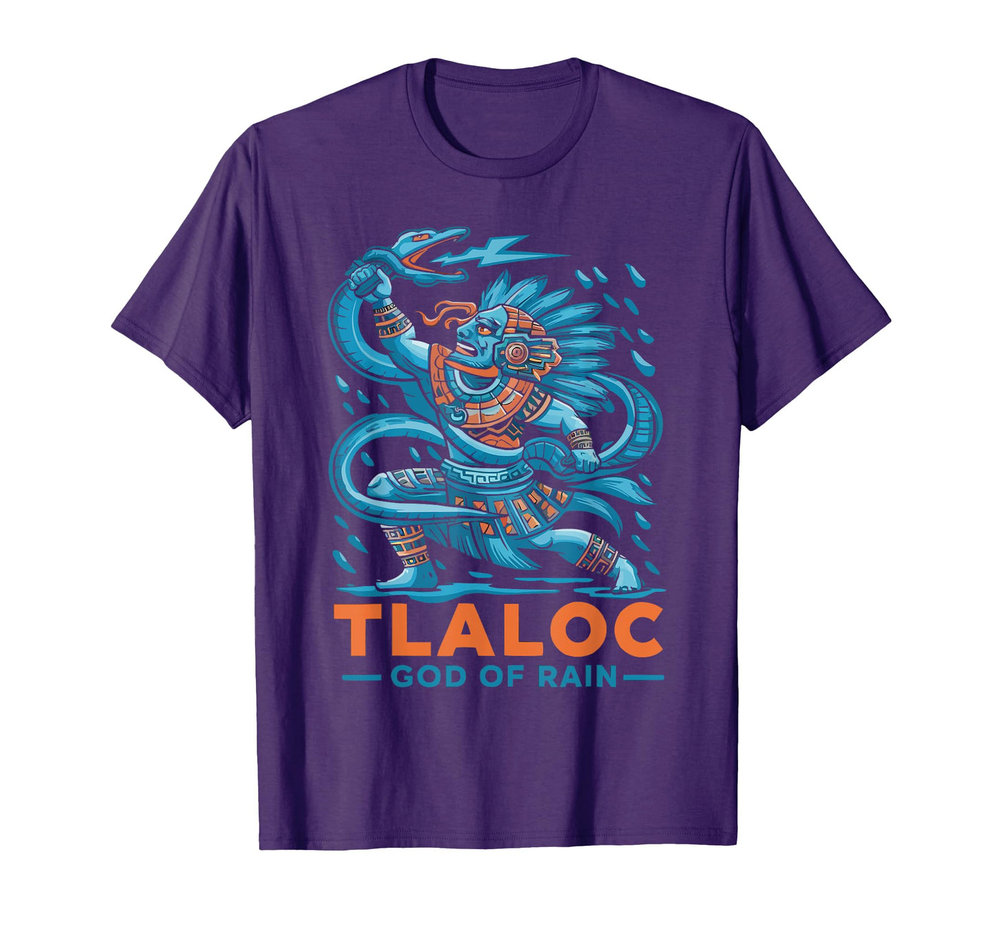 Aztec God Aztec Culture Mayan Indigenous Tlaloc Statue T-Shirt