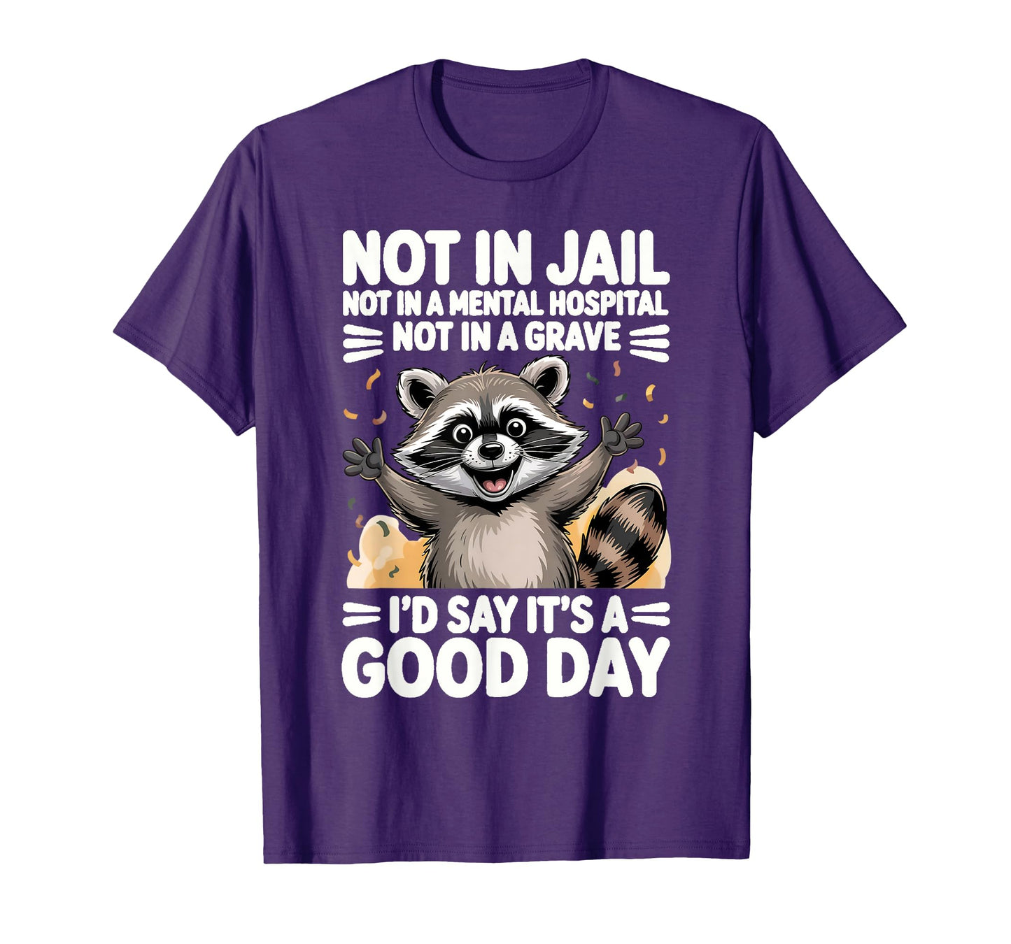 Not in Jail Not in A Mental Hospital Not in A Grave Funny T-Shirt