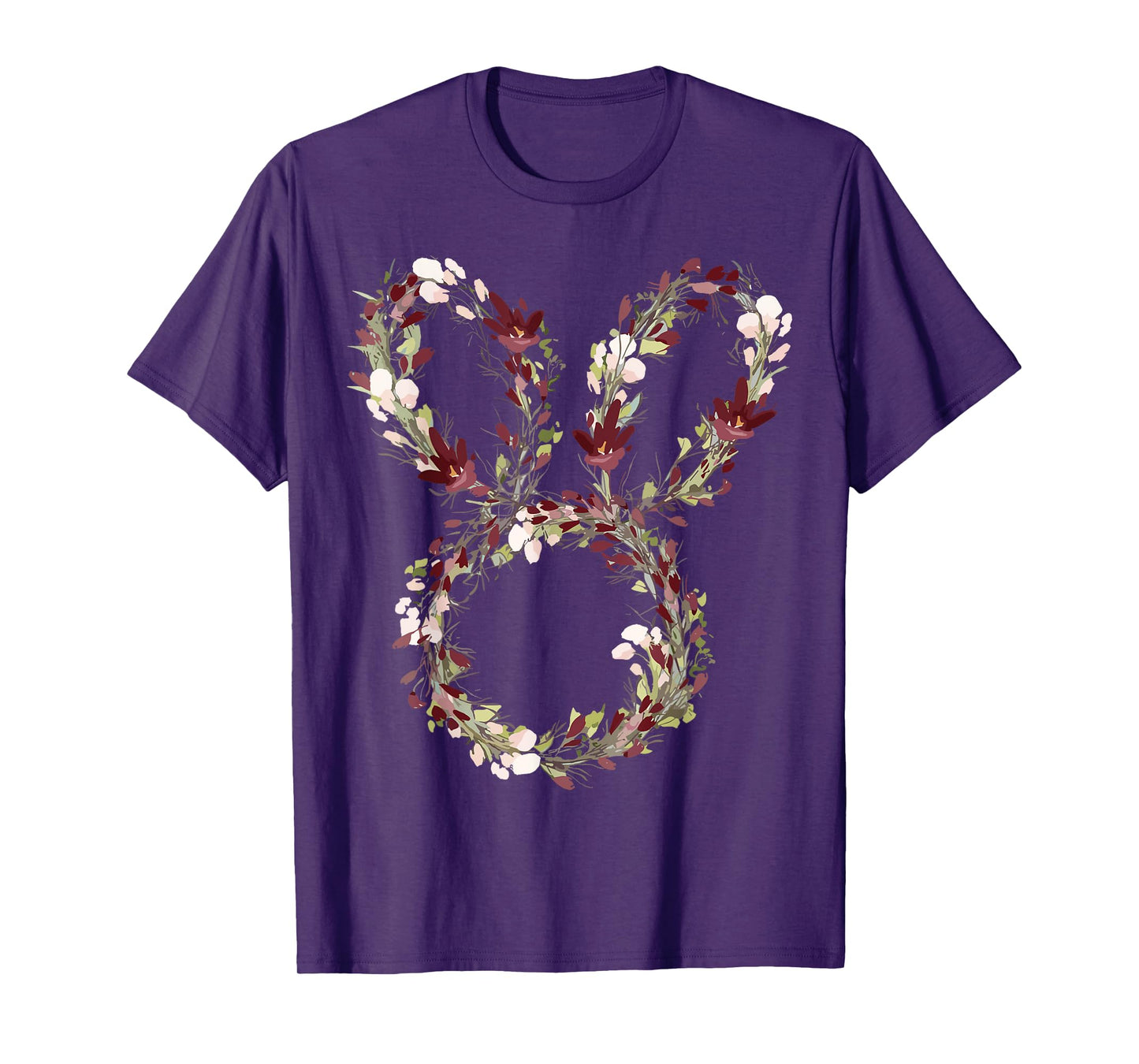 Floral Easter Bunny Flowers Rabbit Happy Easter T-Shirt