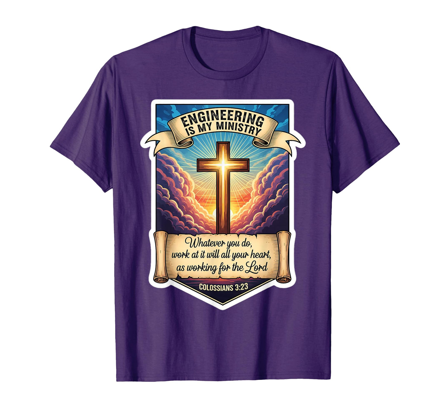 Christian Engineer Engineering is My Ministry Jesus Christ T-Shirt