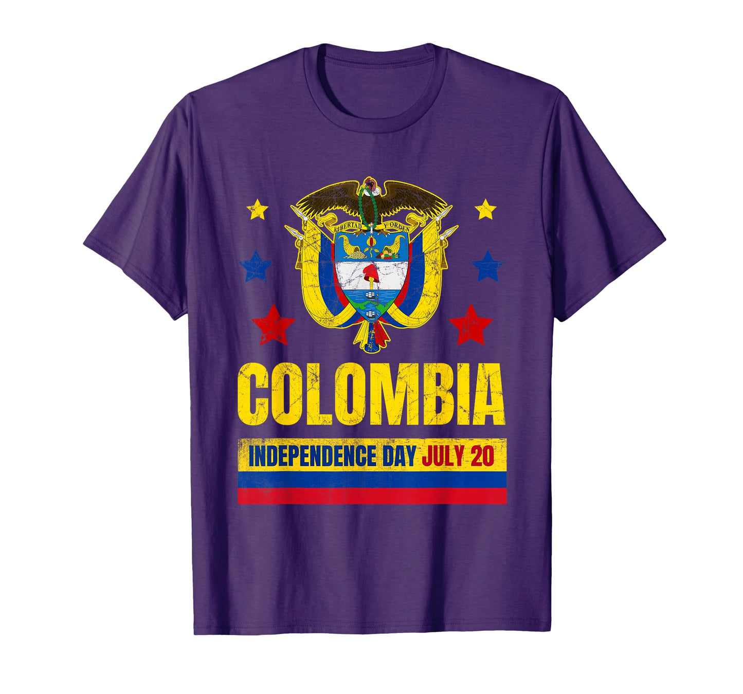 Colombia Independence Day July 20 Colombian Flag T-Shirt