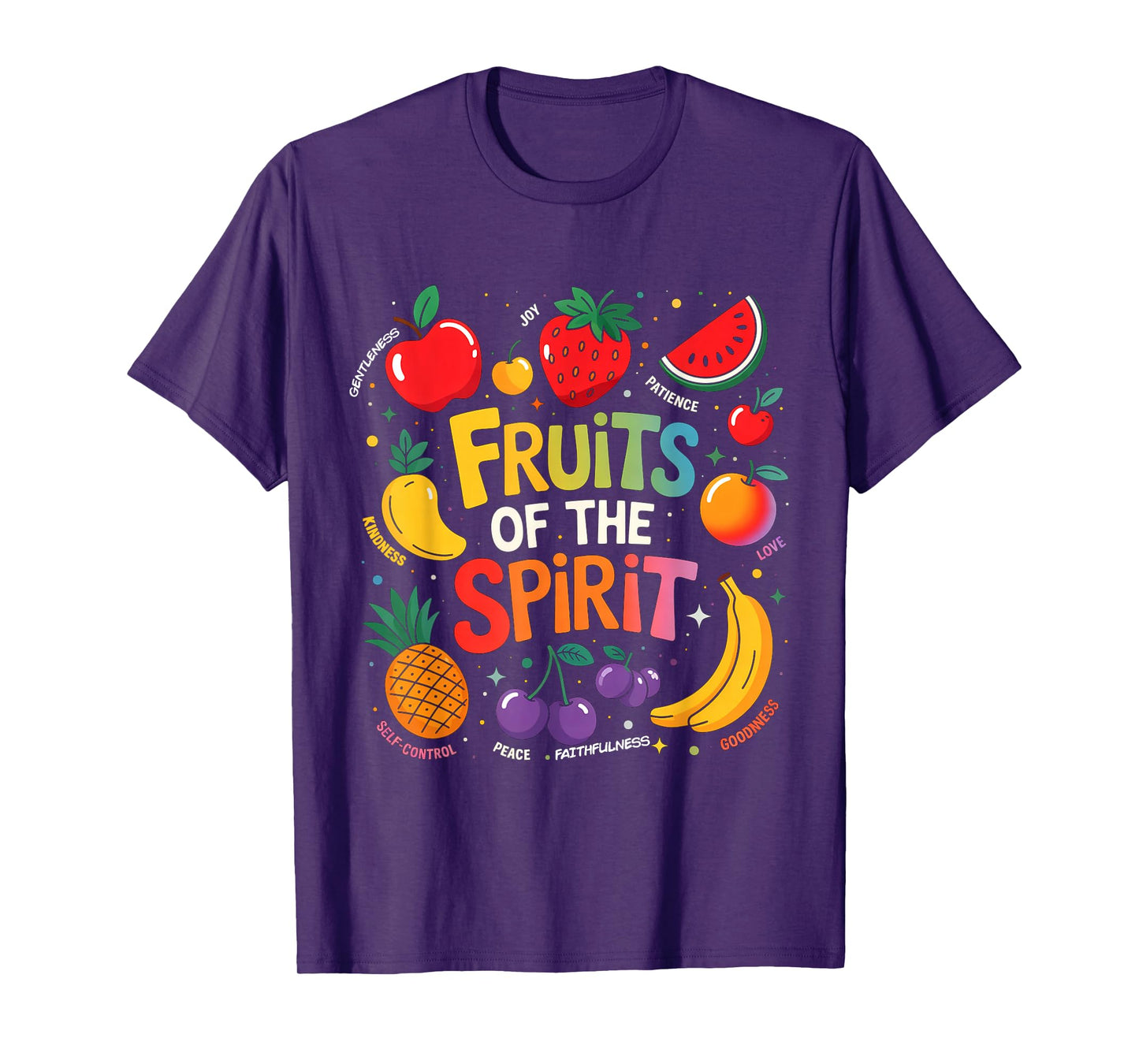 Fruit Of The Spirit Fruit Colorful Summer Vacation Christian T-Shirt