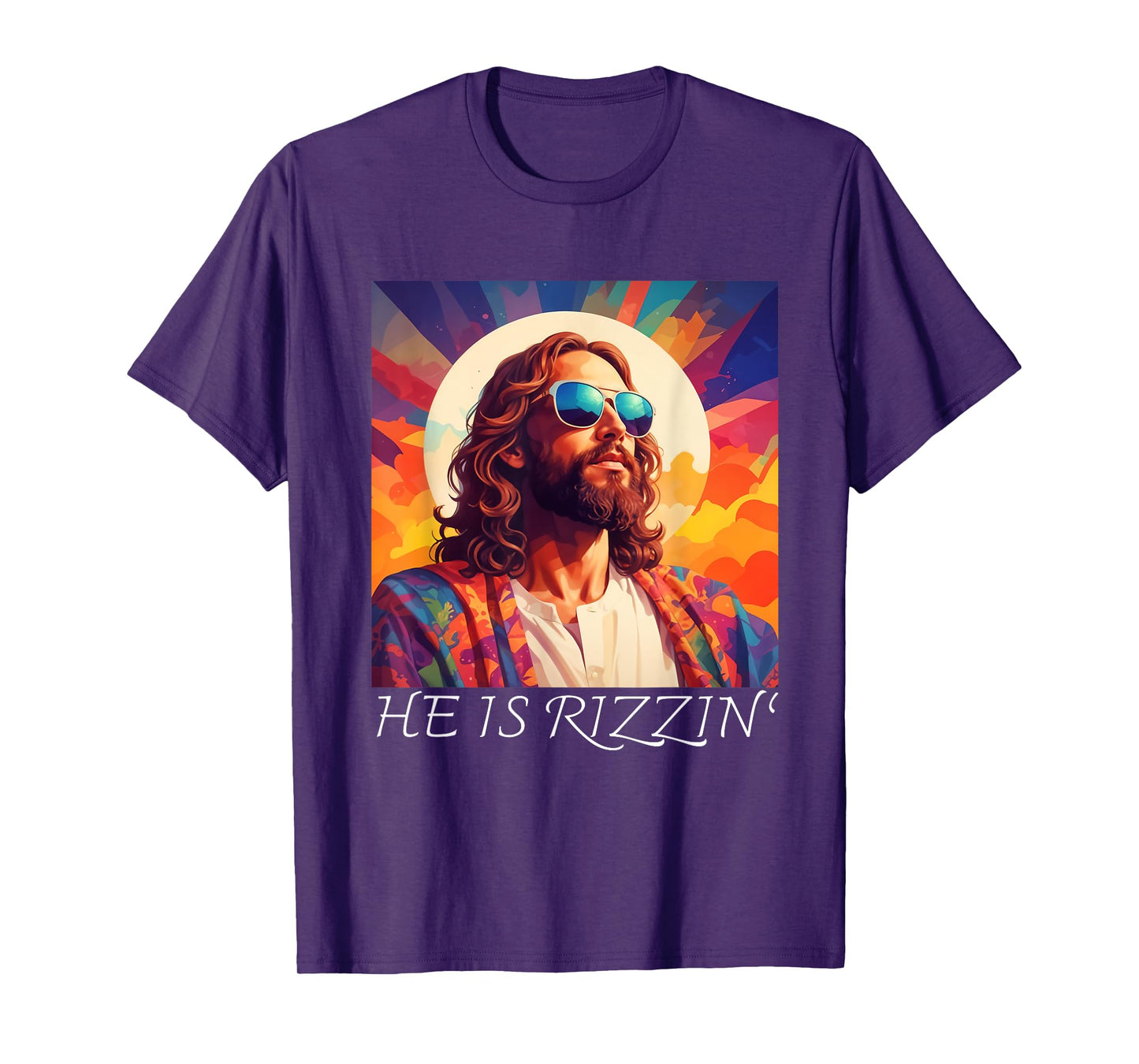 Jesus Is Rizzin Cool Jesus Sunglasses He Is Risen T-Shirt