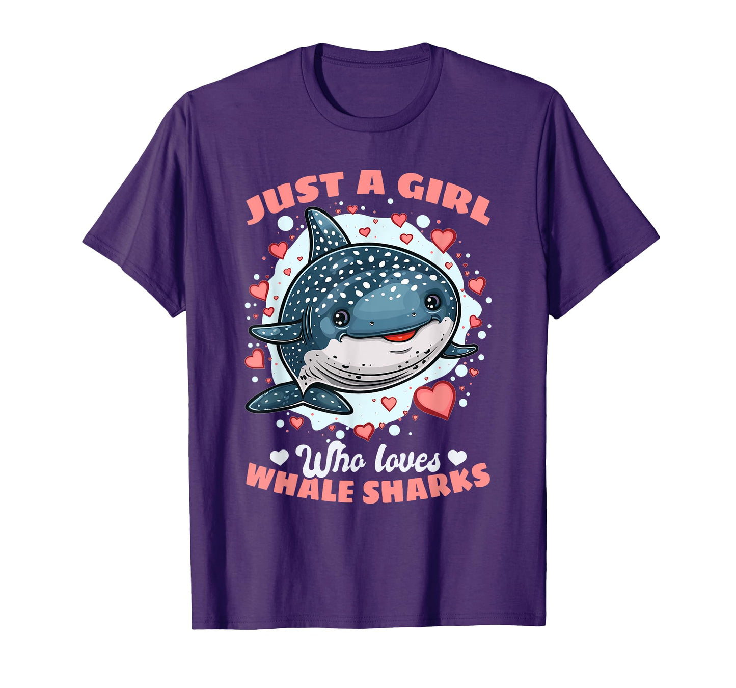 Funny Whale Shark Animal Just A Girl Who Loves Whale Sharks T-Shirt
