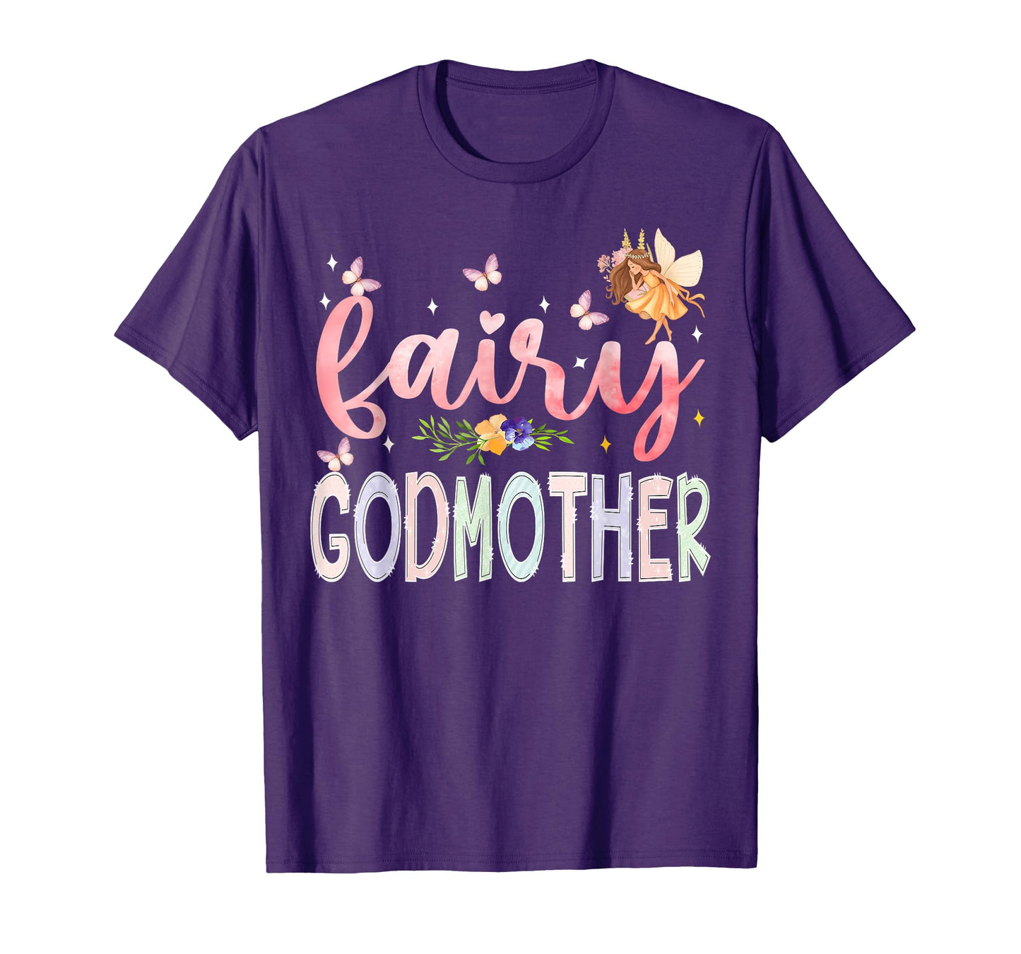 Fairy GodMother Magical Floral Birthday Girl Fairytale T-Shirt