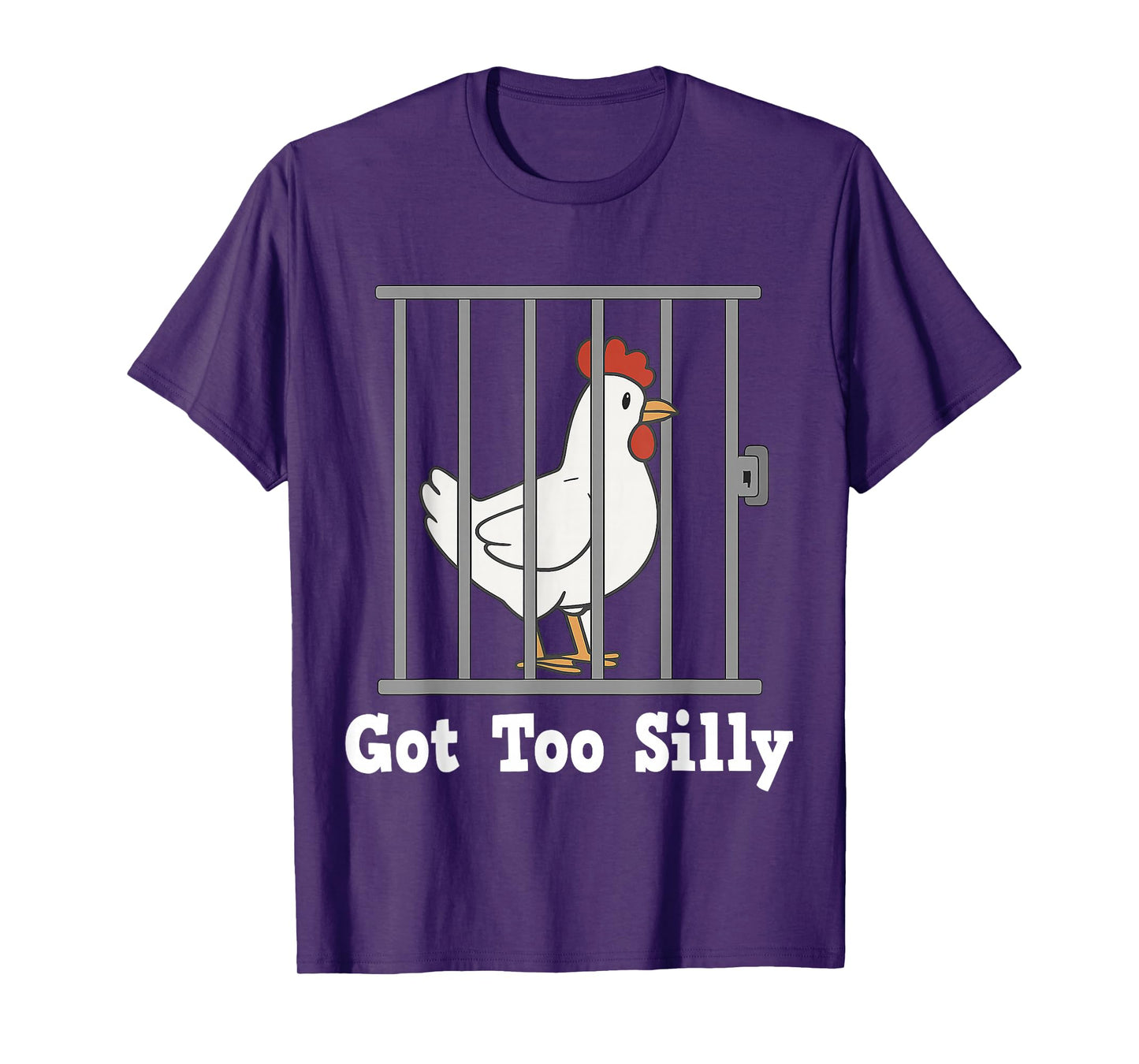 Funny Chicken Meme Got Too Silly Humor Gifts Men Women Kid T-Shirt