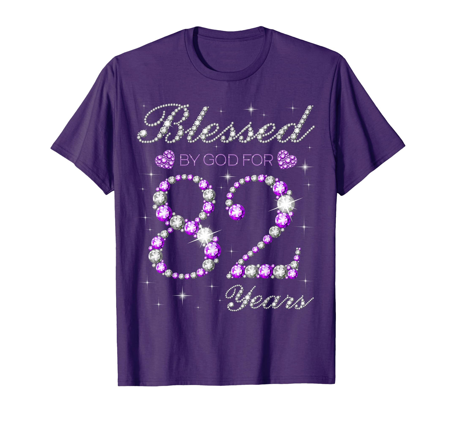 Blessed By God For 82 Years Old 82nd Birthday Party B-day T-Shirt