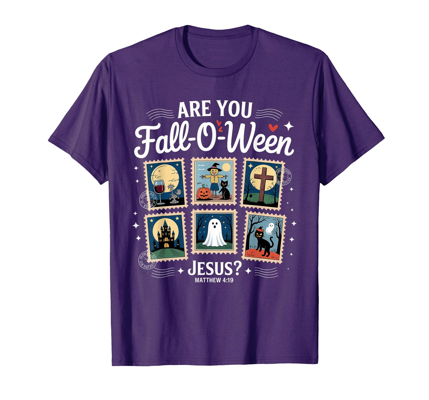 are You Fall-o-ween Jesus Matthew 4:19 Christian Halloween T-Shirt