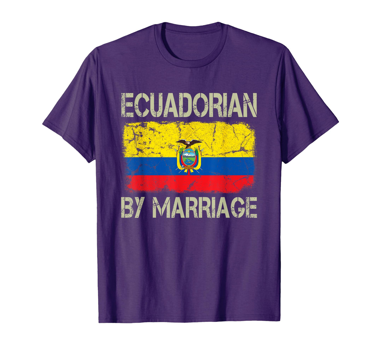 Ecuadorian By Marriage Ecuador Flag Funny Husband Wife T-Shirt