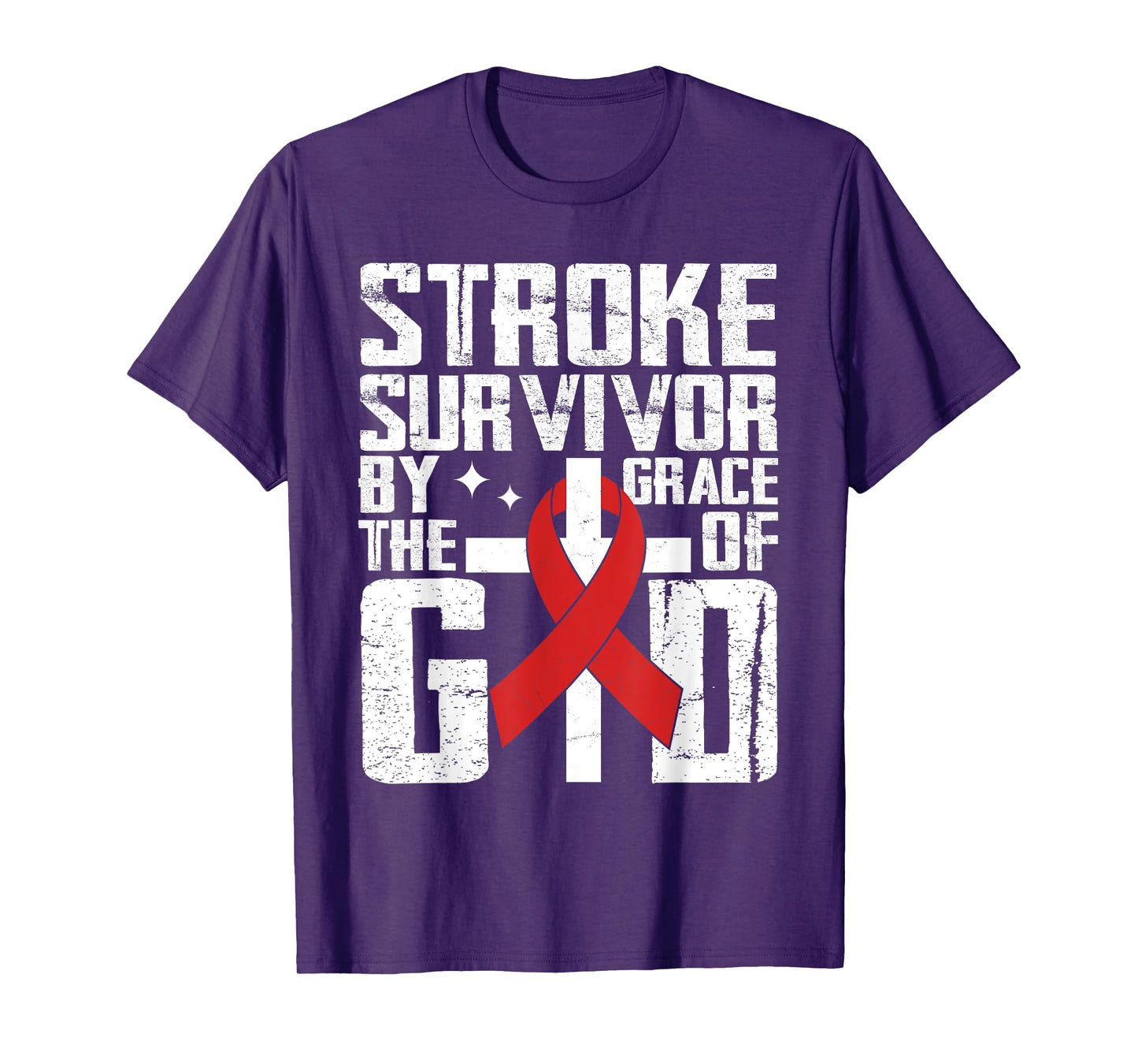 Stroke Survivor The Grace Of God Christian Stroke Awareness T-Shirt