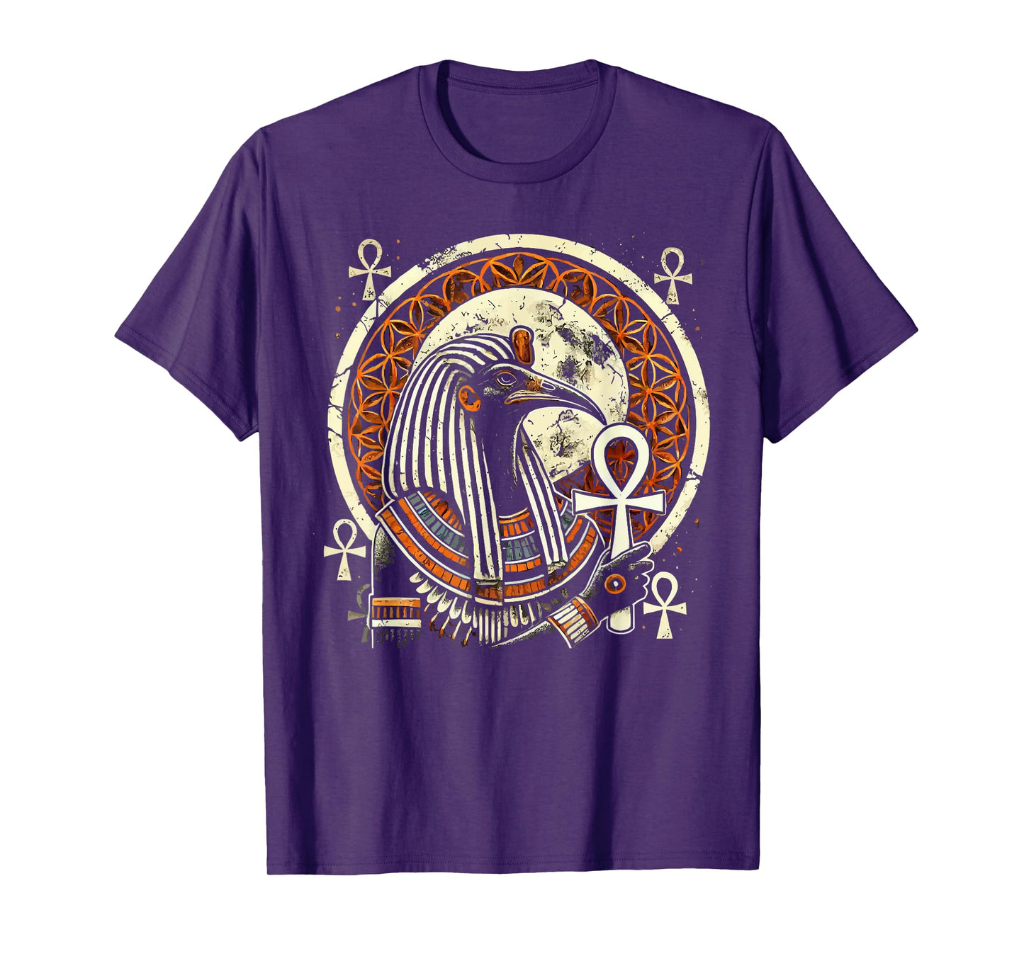 Thoth Egyptian God Egyptian Mythology Pyramid Ancient Egypt T-Shirt