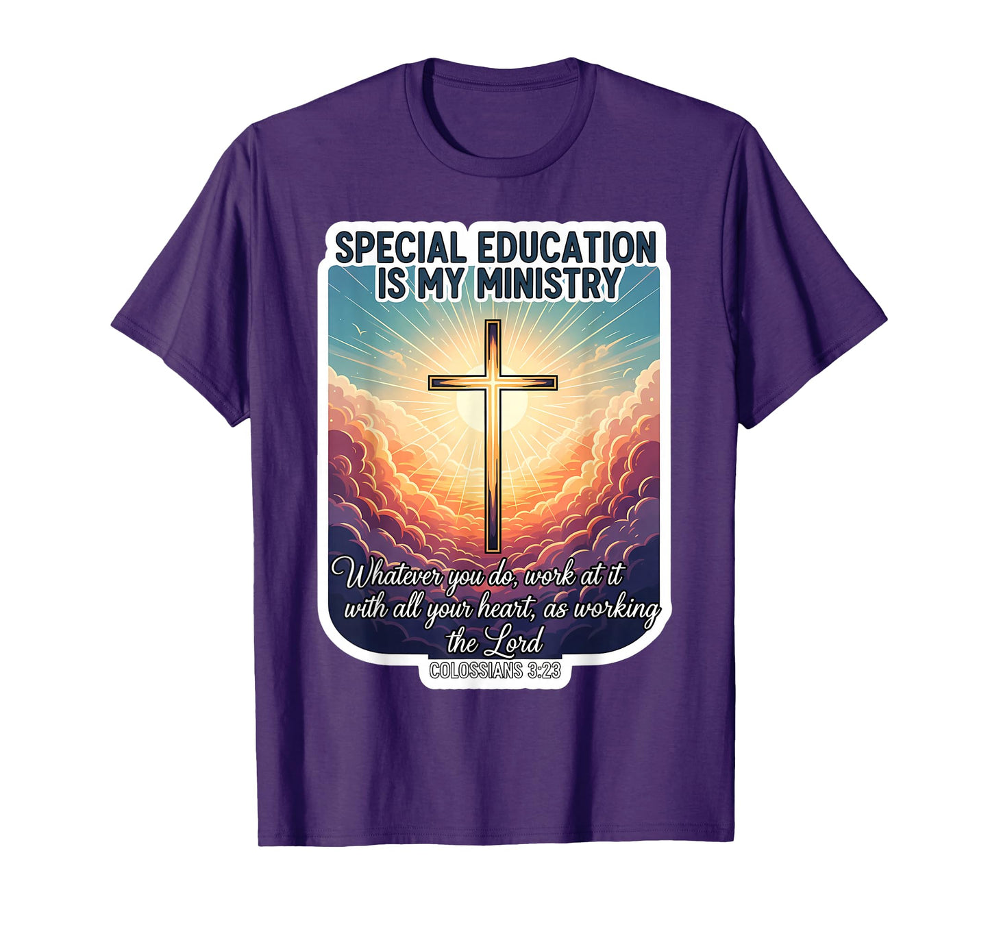 Christian Special Education is My Ministry Teacher Educator T-Shirt
