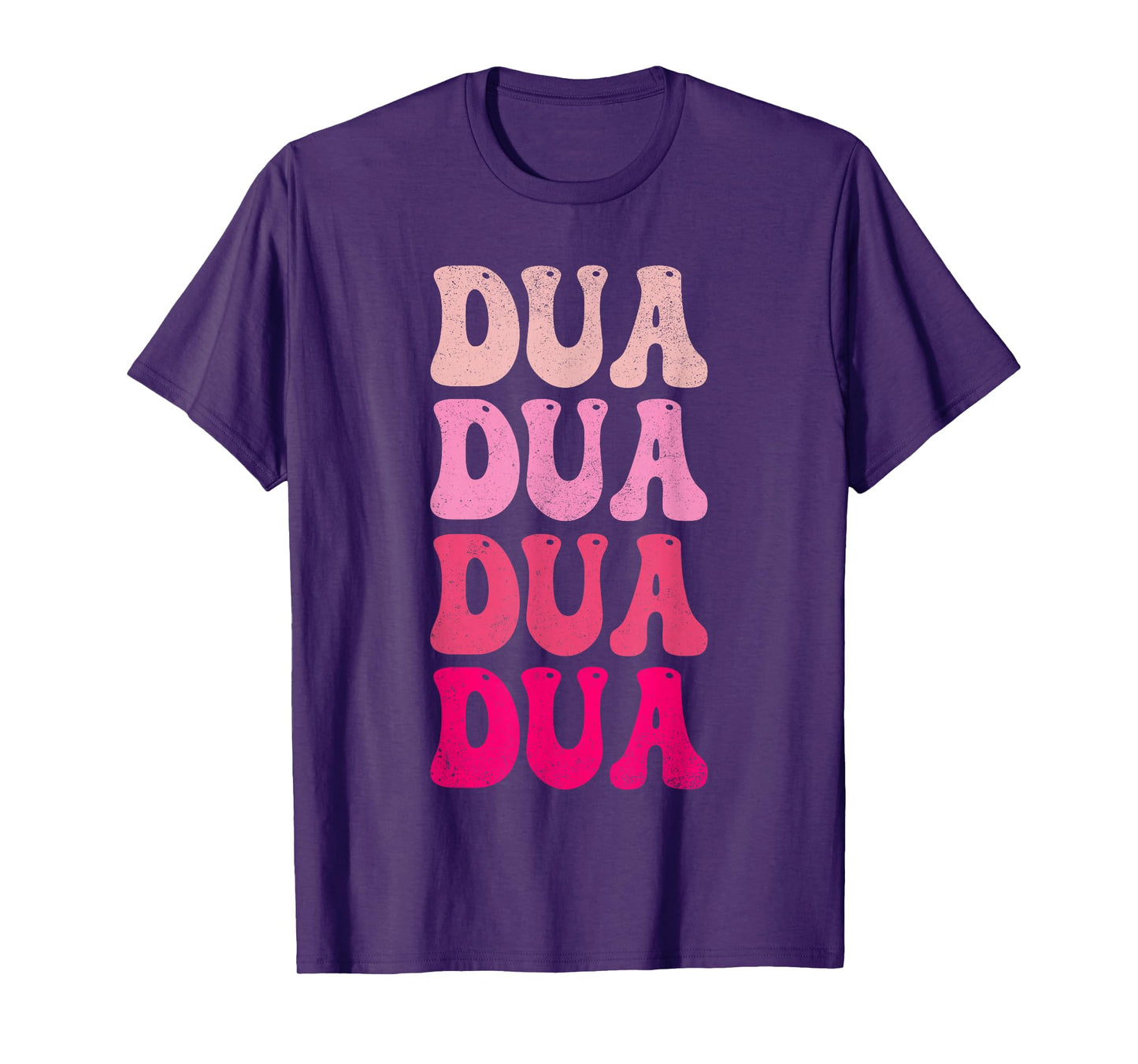 Vintage Retro Dua Personalized Name I Love Dua Groovy Meme T-Shirt