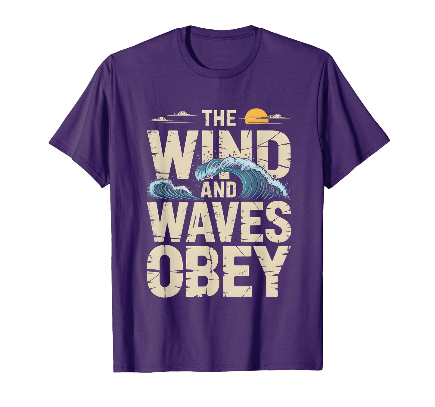 The Wind and Waves Obey Christian Faith Graphic T-Shirt