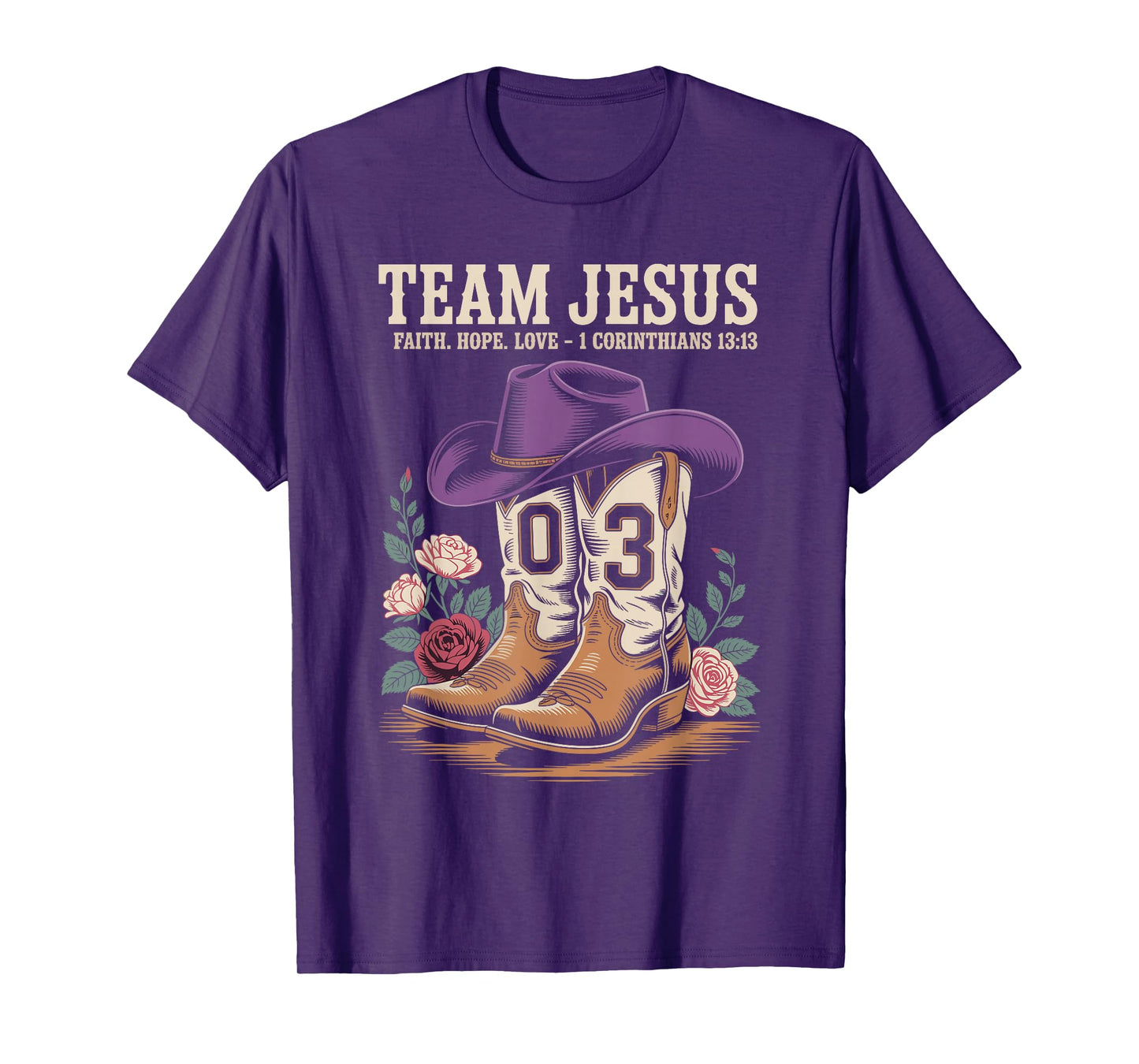 Christian - Team Jesus 03 Faith Hope Love T-Shirt