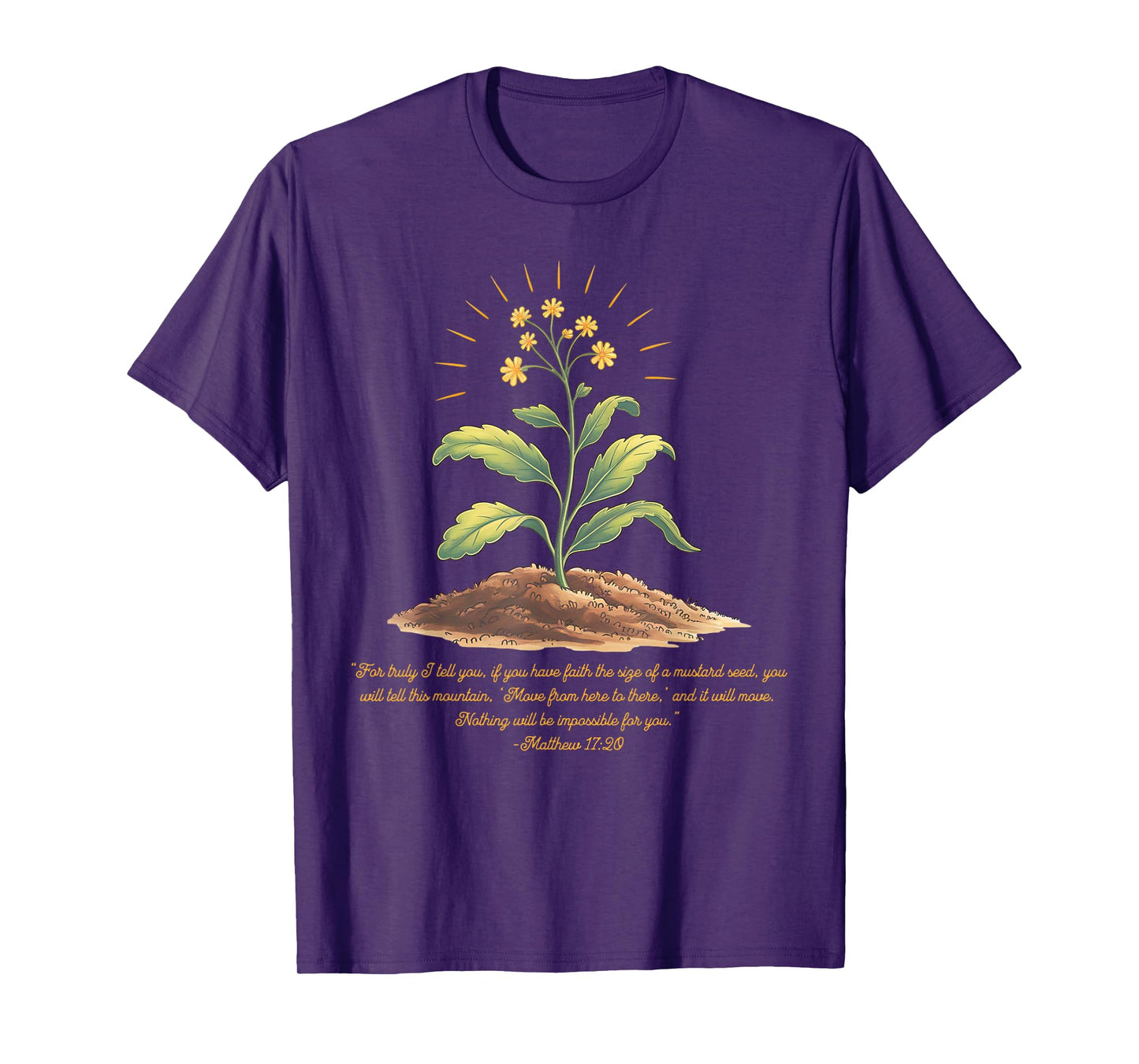 Mustard Seed Faith Christian Mom Bible Verse Scripture Mama T-Shirt