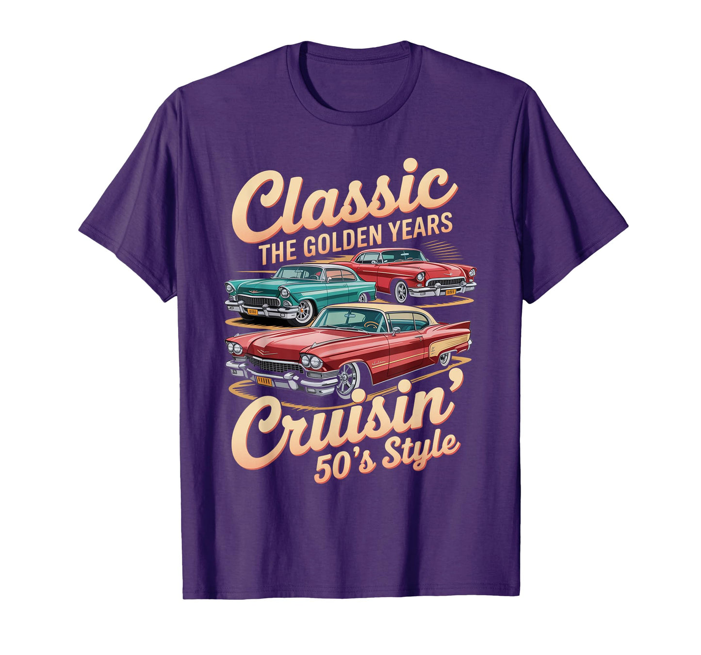 Vintage 50s Car Tee Classic Muscle Car Gifts for Men & Women T-Shirt
