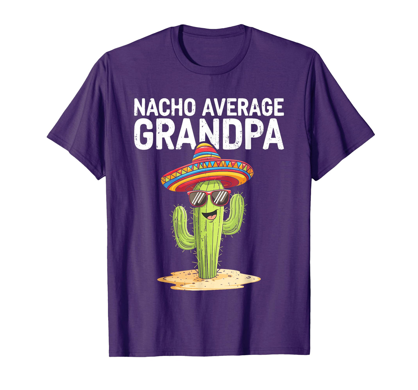 Nacho Average Grandpa Shirt Funny Grandpa Men Cinco De Mayo T-Shirt