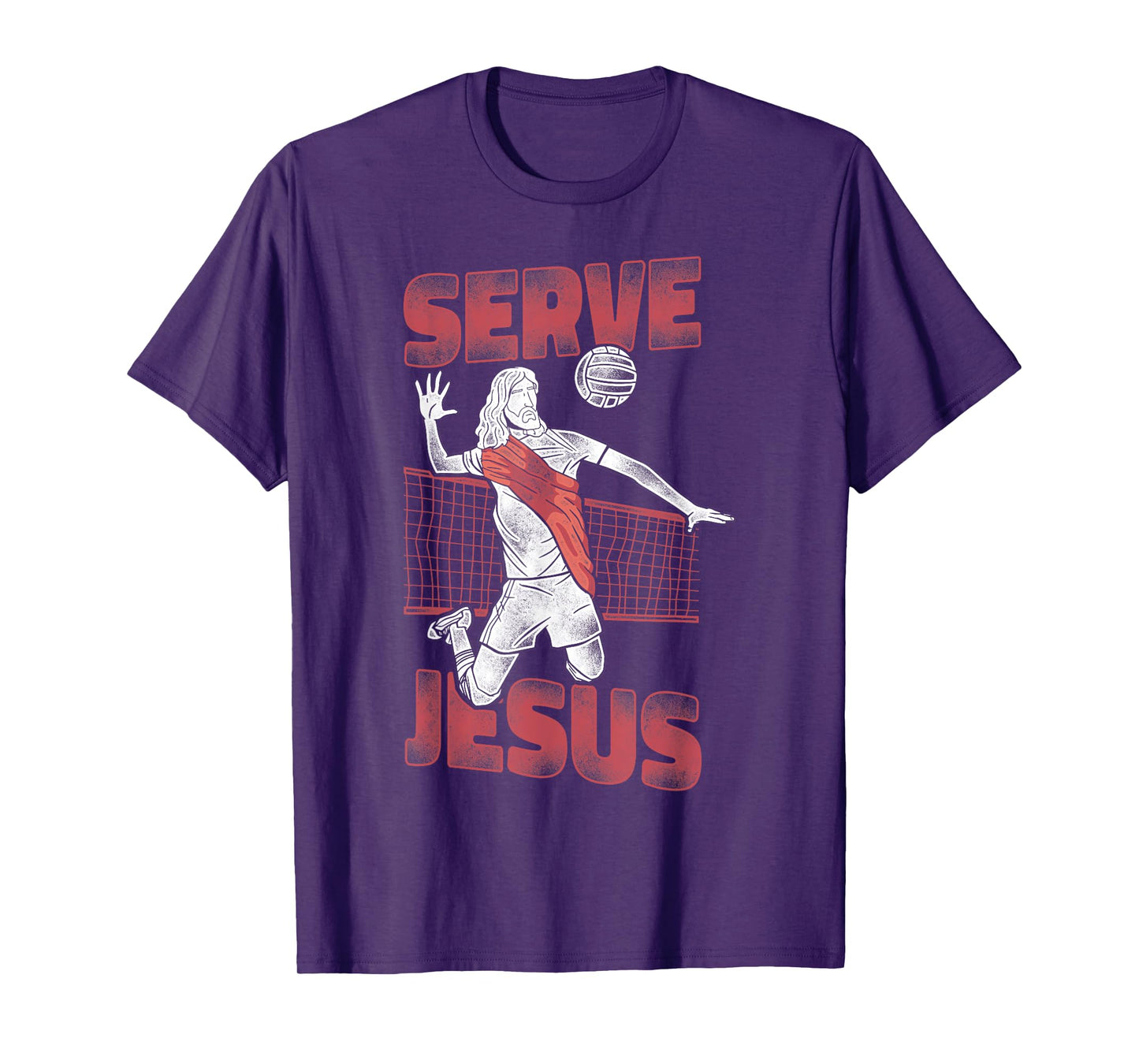 Volleyball Player Team Jesus Vintage Serve Jesus T-Shirt