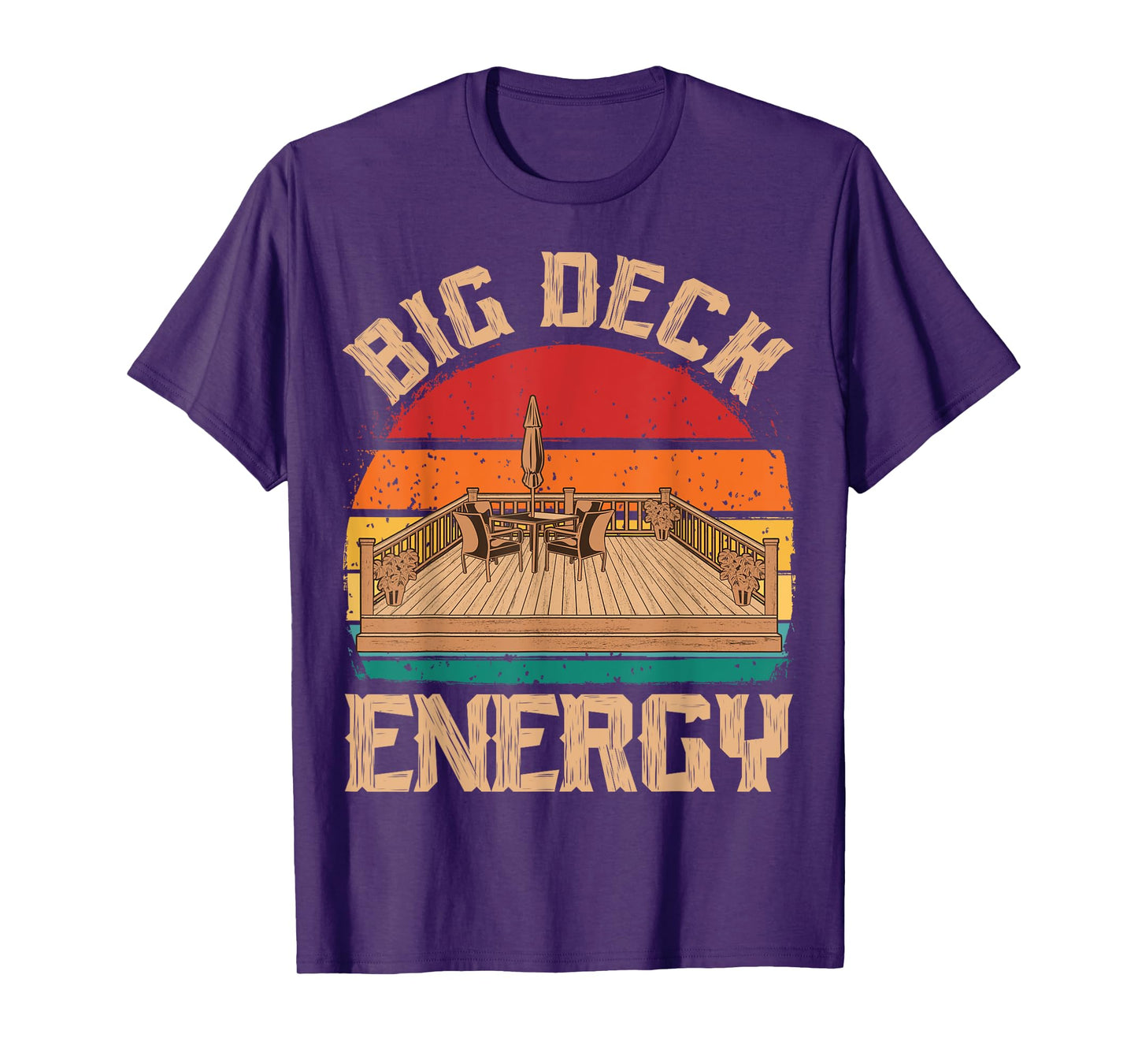 Patio Big Deck Energy Grilling Outdoorsy Meat BBQ Smoker T-Shirt