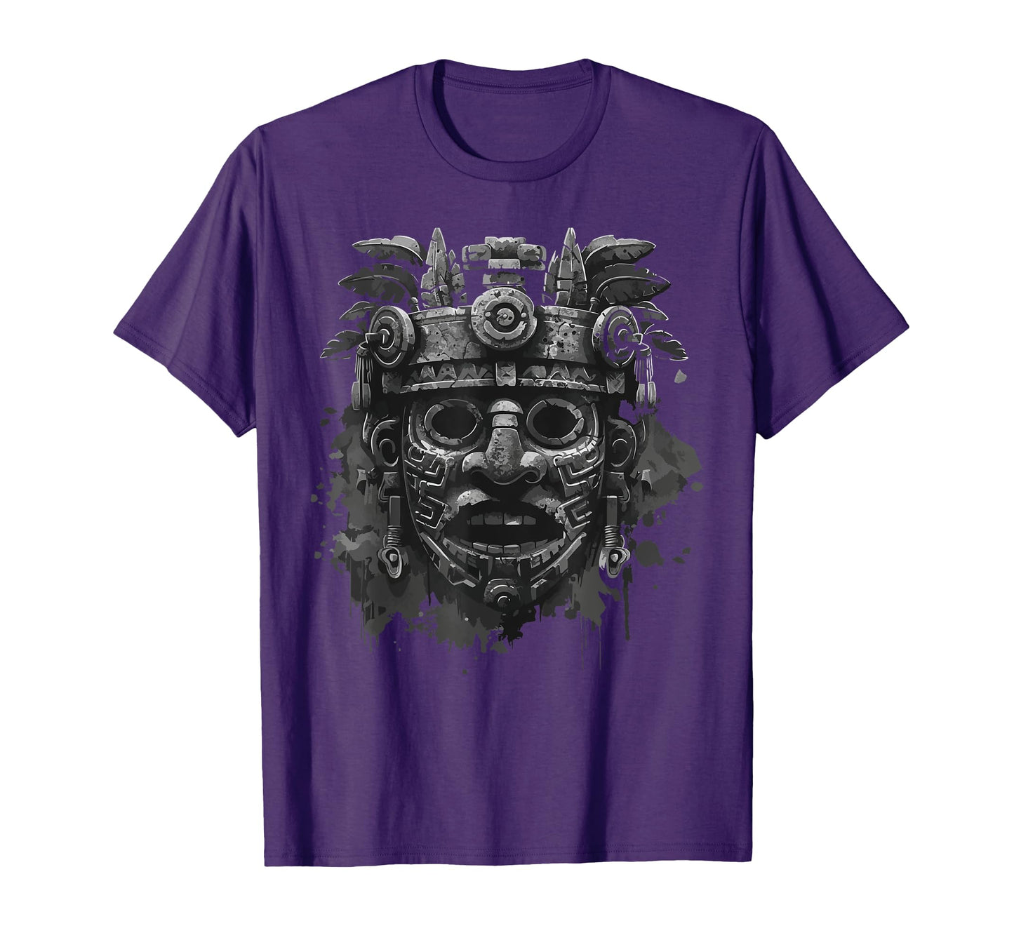 Aztec God Aztec Culture Mayan Indigenous Tlaloc Statue T-Shirt