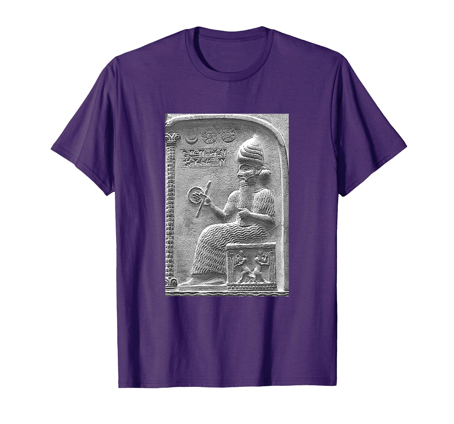 Shamash Sun God Babylonian Annunaki Mesopotamian Antique Art T-Shirt