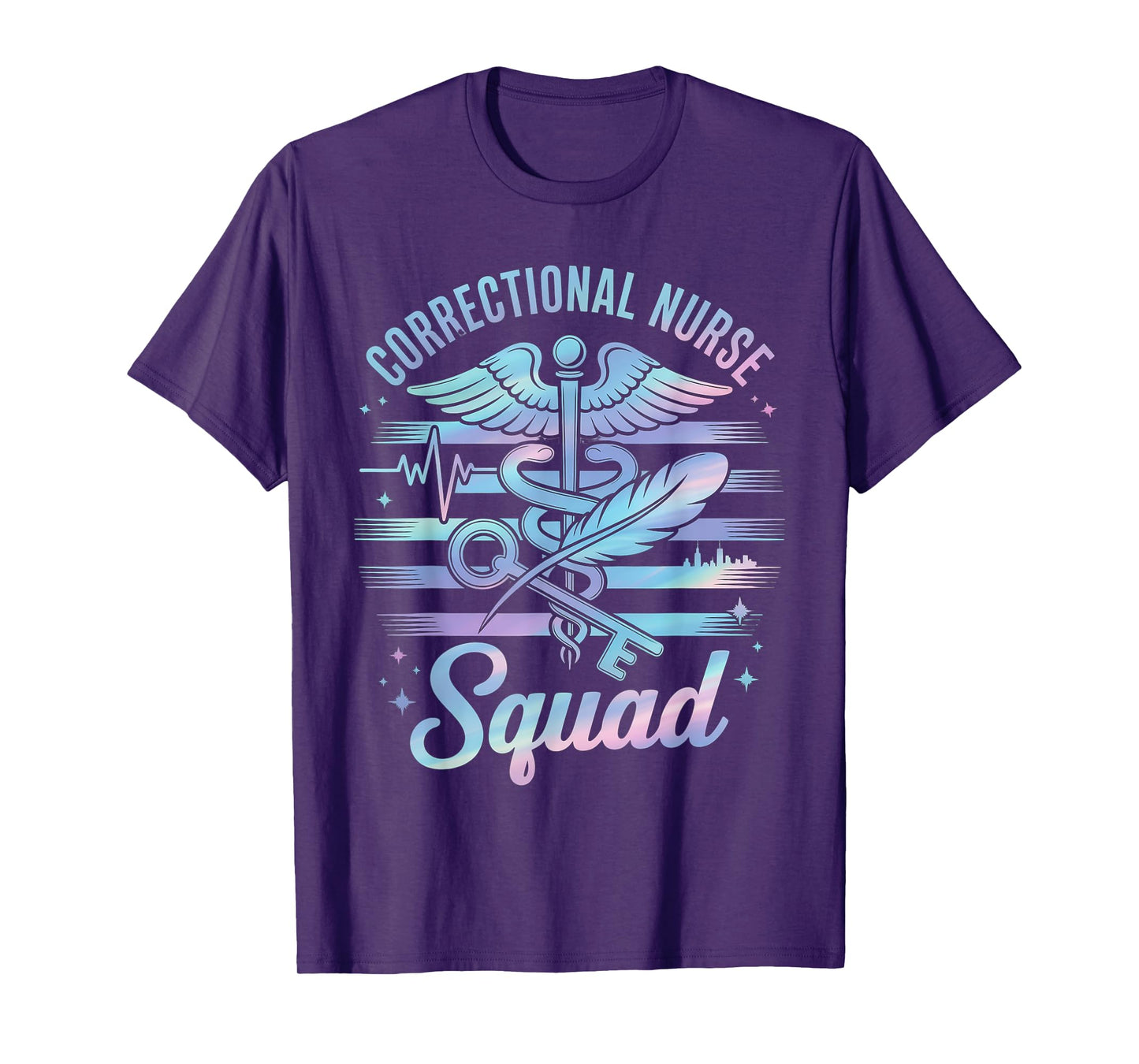 Correctional Nurse American Flag Corrections Nursing Squad T-Shirt