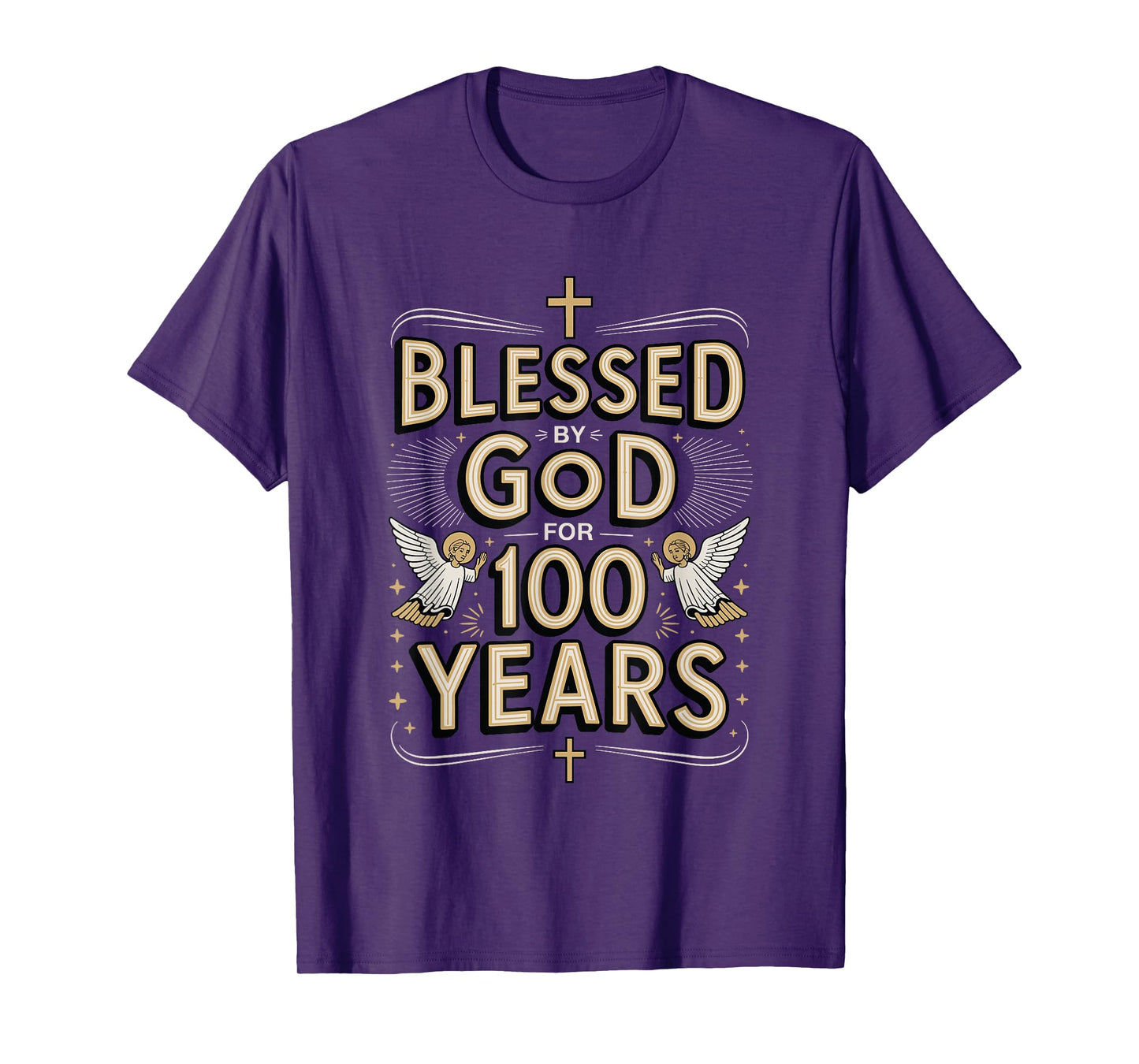 100th Birthday Religious Blessed by God for 100 Years T-Shirt