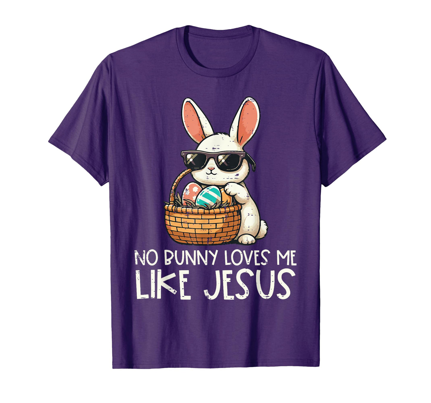 Easter No Bunny Loves Me Like Jesus Christian Kids Women T-Shirt