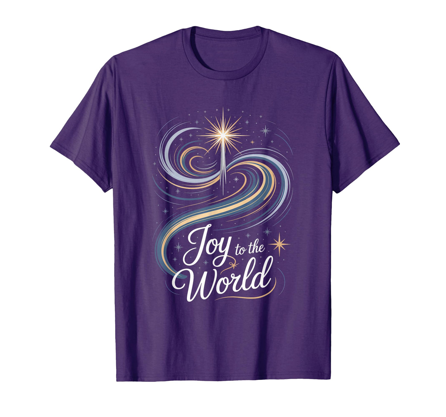 Joy to The World Christmas Star of Bethlehem T-Shirt