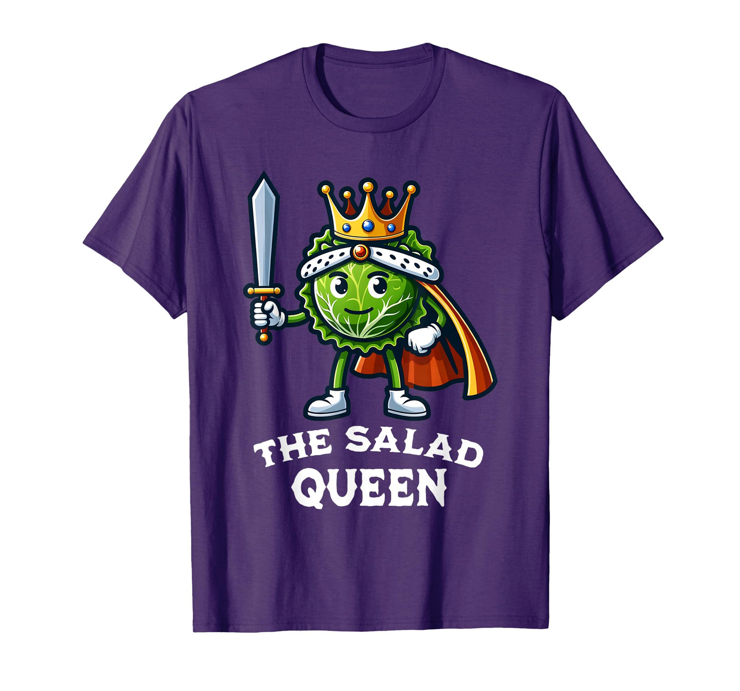 The Salad Queen Funny Salad Lover Lettuce Healthy Eating T-Shirt