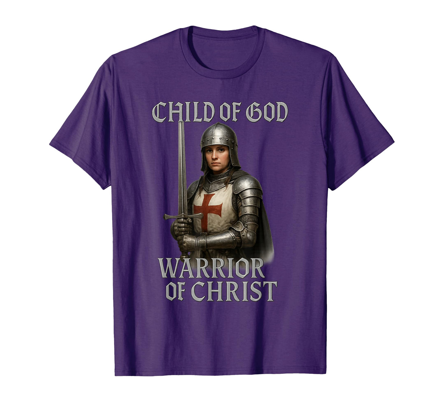 Female Knight: Warrior of Christ - Kingdom of Jerusalem T-Shirt
