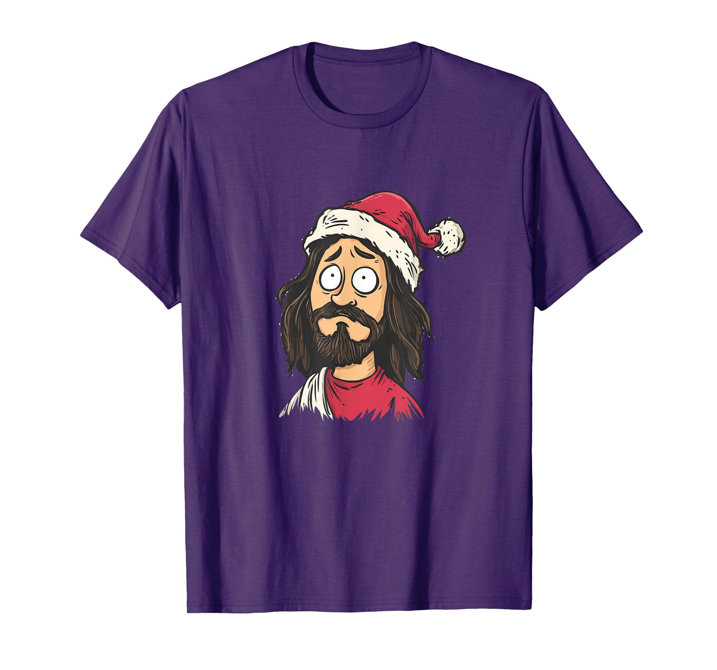 Believer Jesus Christ with Santa Claus Hat Costume T-Shirt