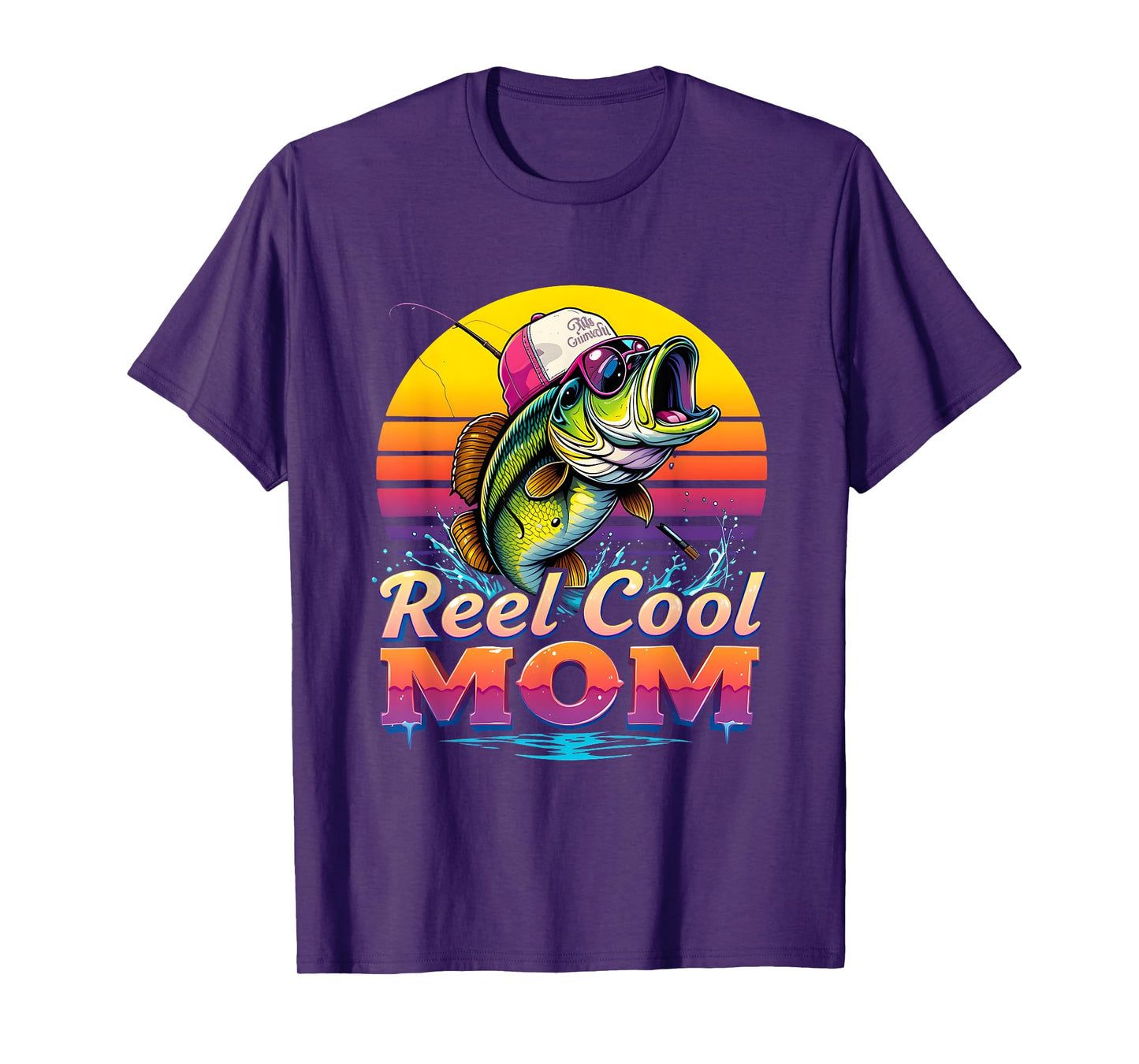 Funny Fishing Reel Cool Mom Quotes Mom Women T-Shirt