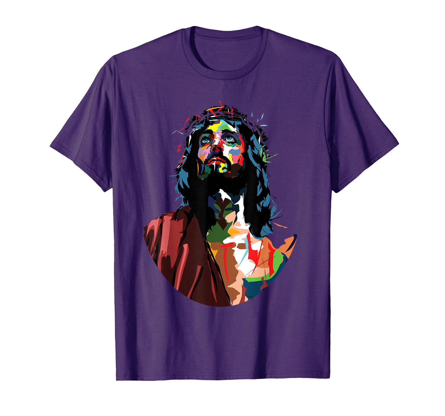 Vintage God King Jesus Christ Sweet Face Image T-Shirt