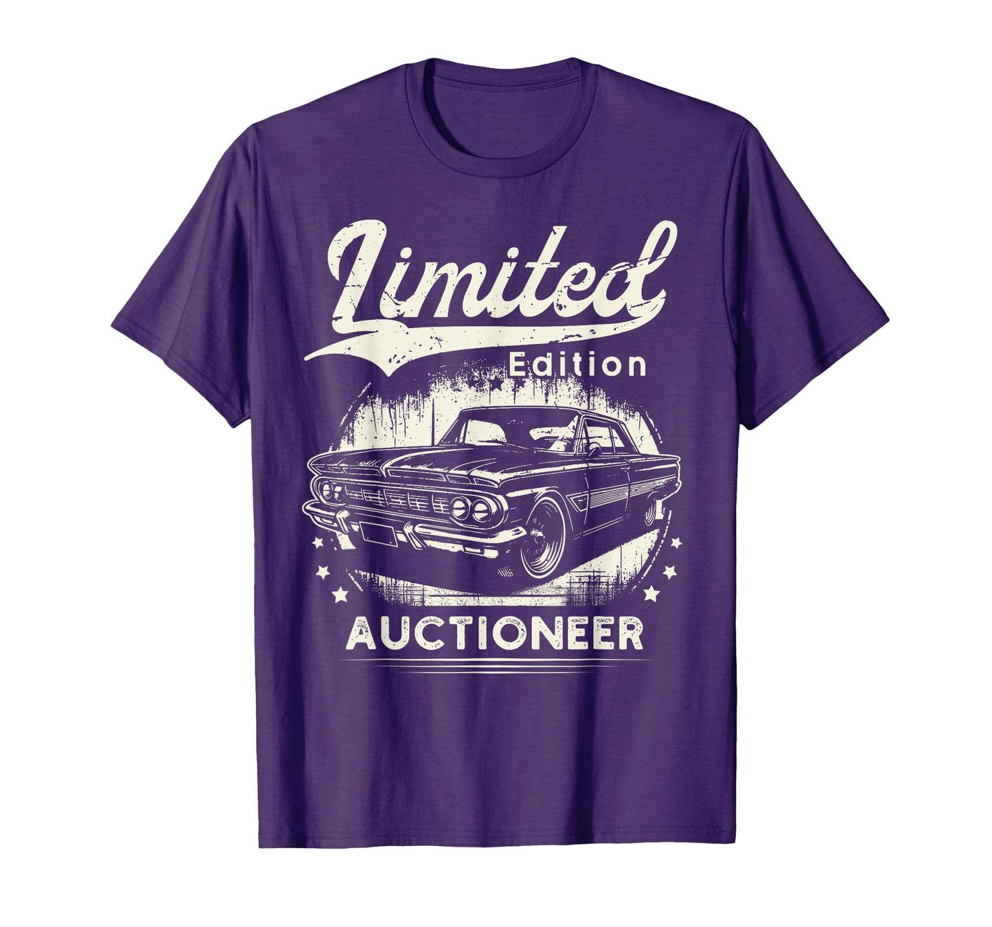 Auctioneer Job classic car Birthday Worker Professional T-Shirt