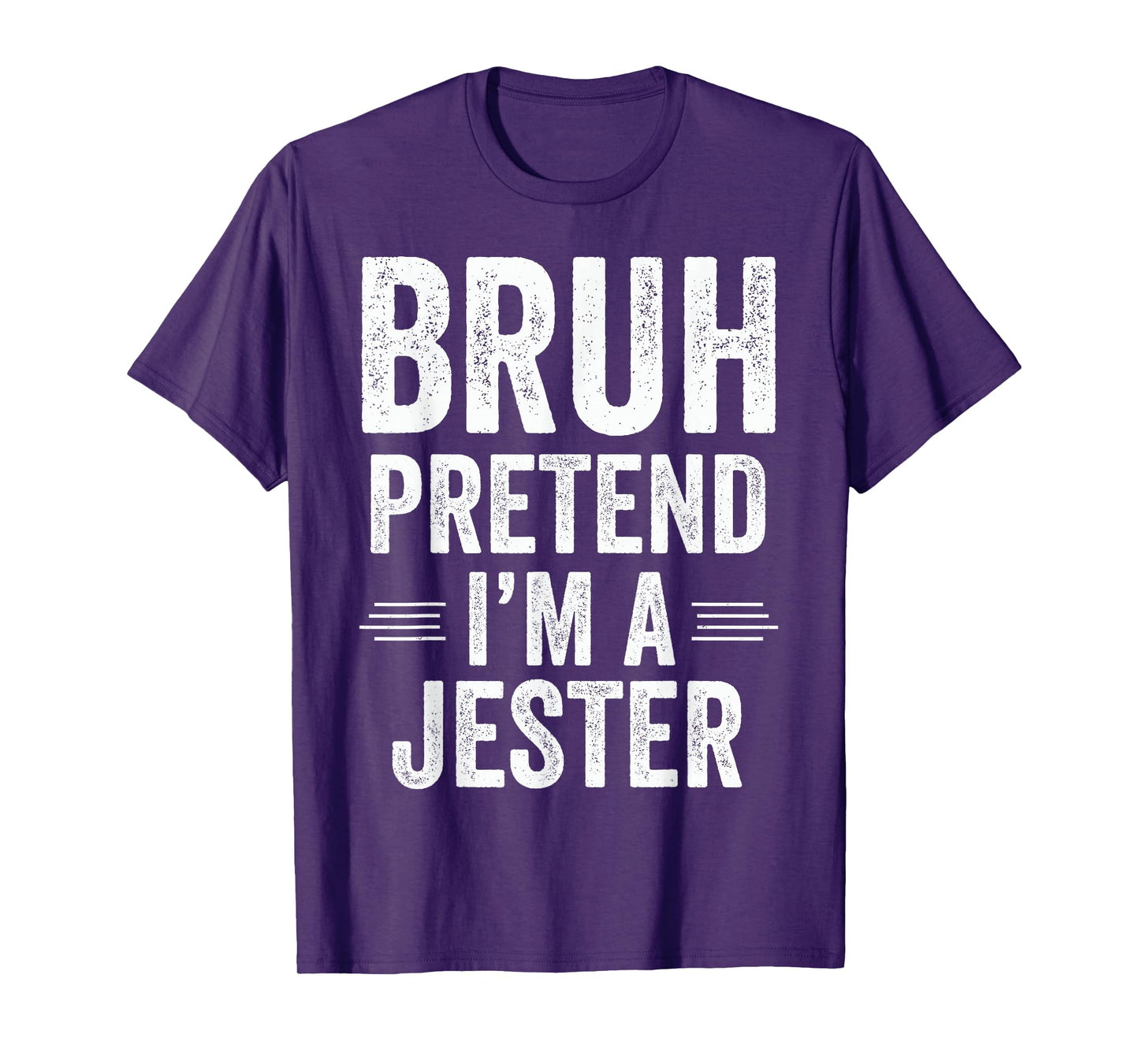 Jester Costume Halloween Bruh Pretend I'm A Jester Funny T-Shirt