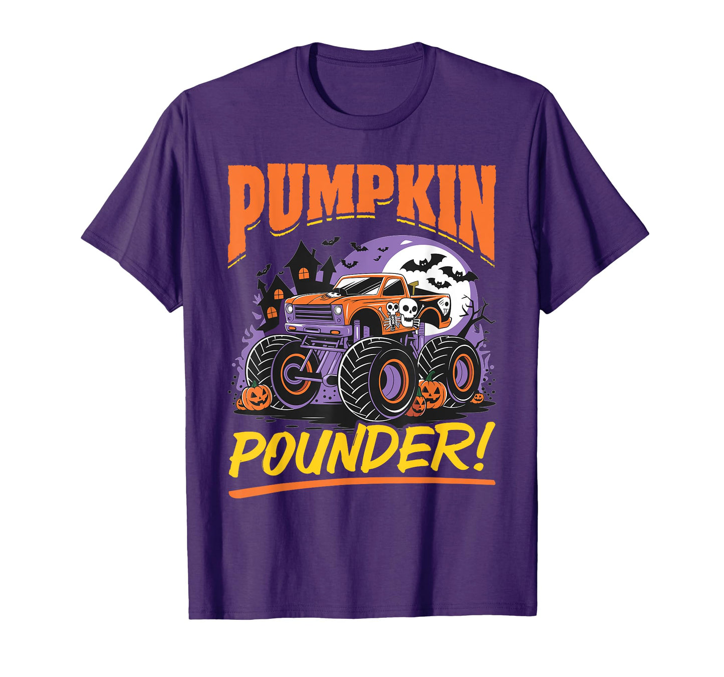 Monster Truck Halloween Pumpkin Pounder! T-Shirt