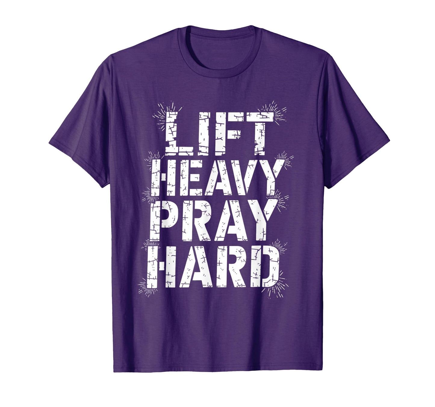 Lift Heavy Pray Hard Tshirt Gym Christian Gift Jesus Faith T-Shirt