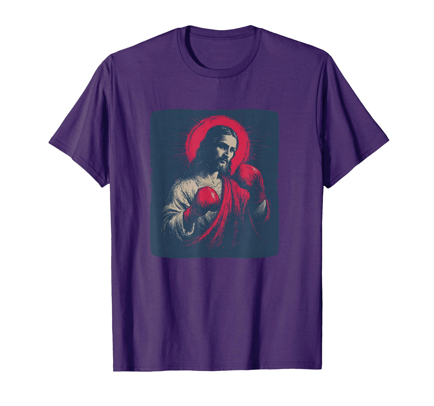 Holy Boxing Gloves for Box Ring and Jesus Christ T-Shirt