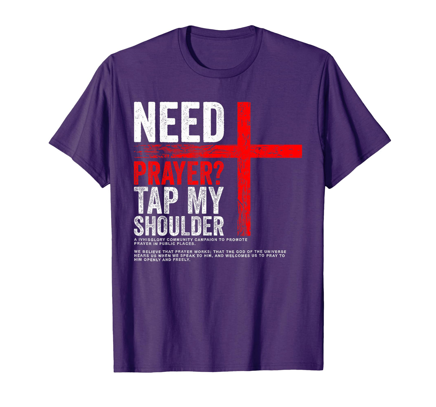 Funny Need Prayer Tap My Shoulder T-Shirt
