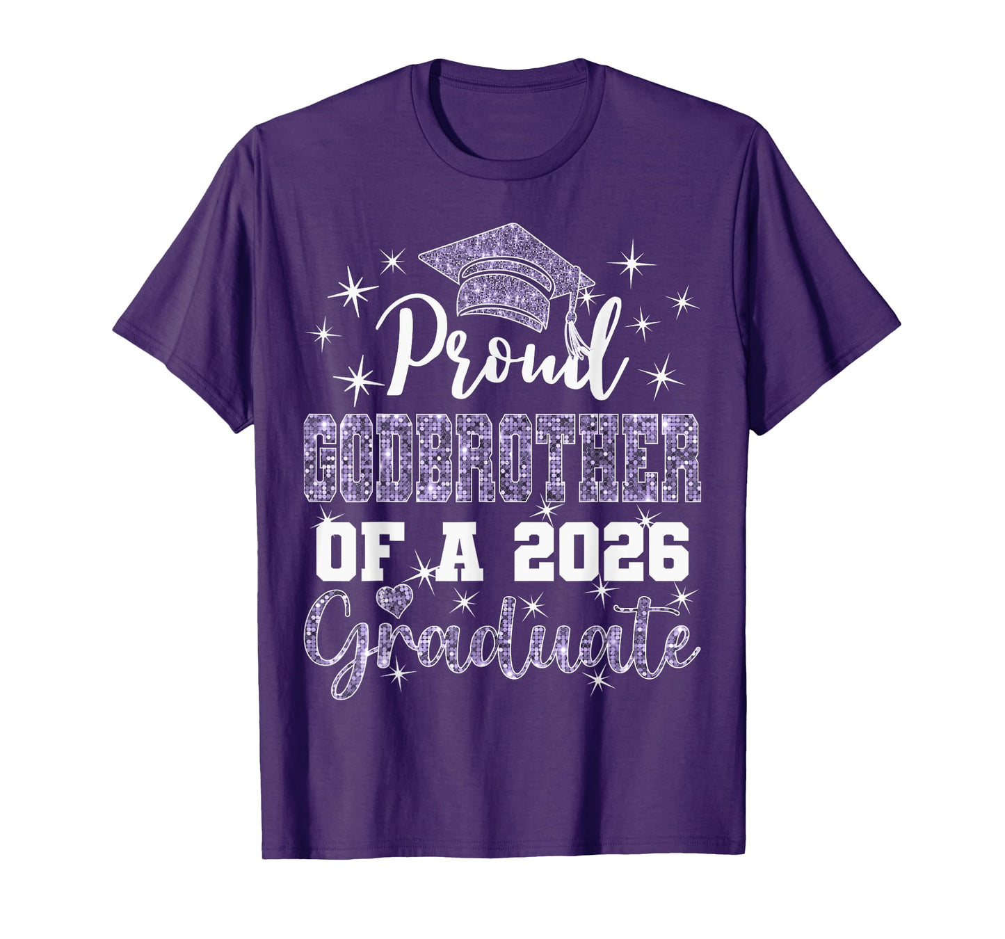 Super Proud Godbrother of 2026 Graduate Graduation Family T-Shirt