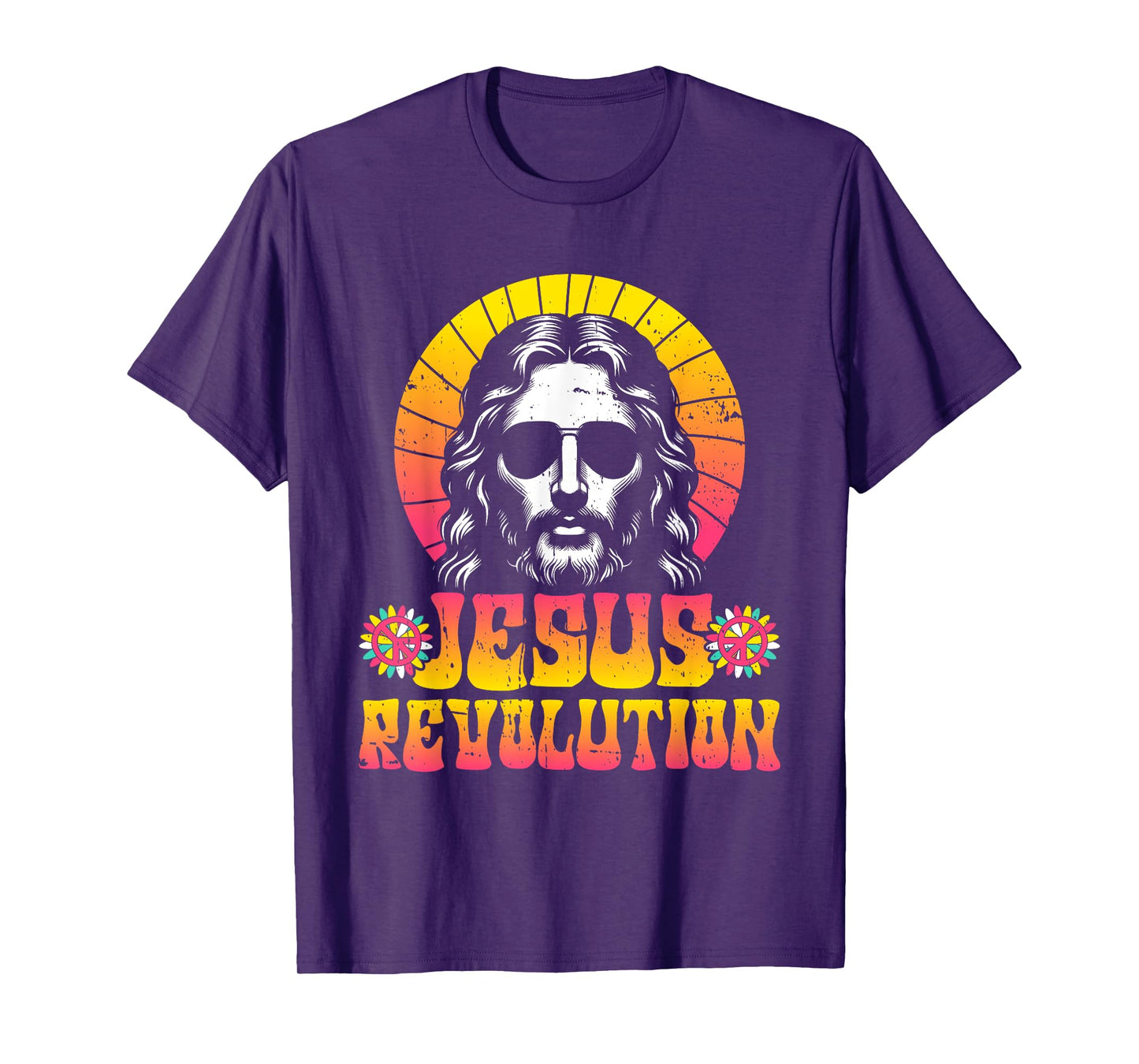 Jesus Revolution Faith Retro Groovy Christian T-Shirt