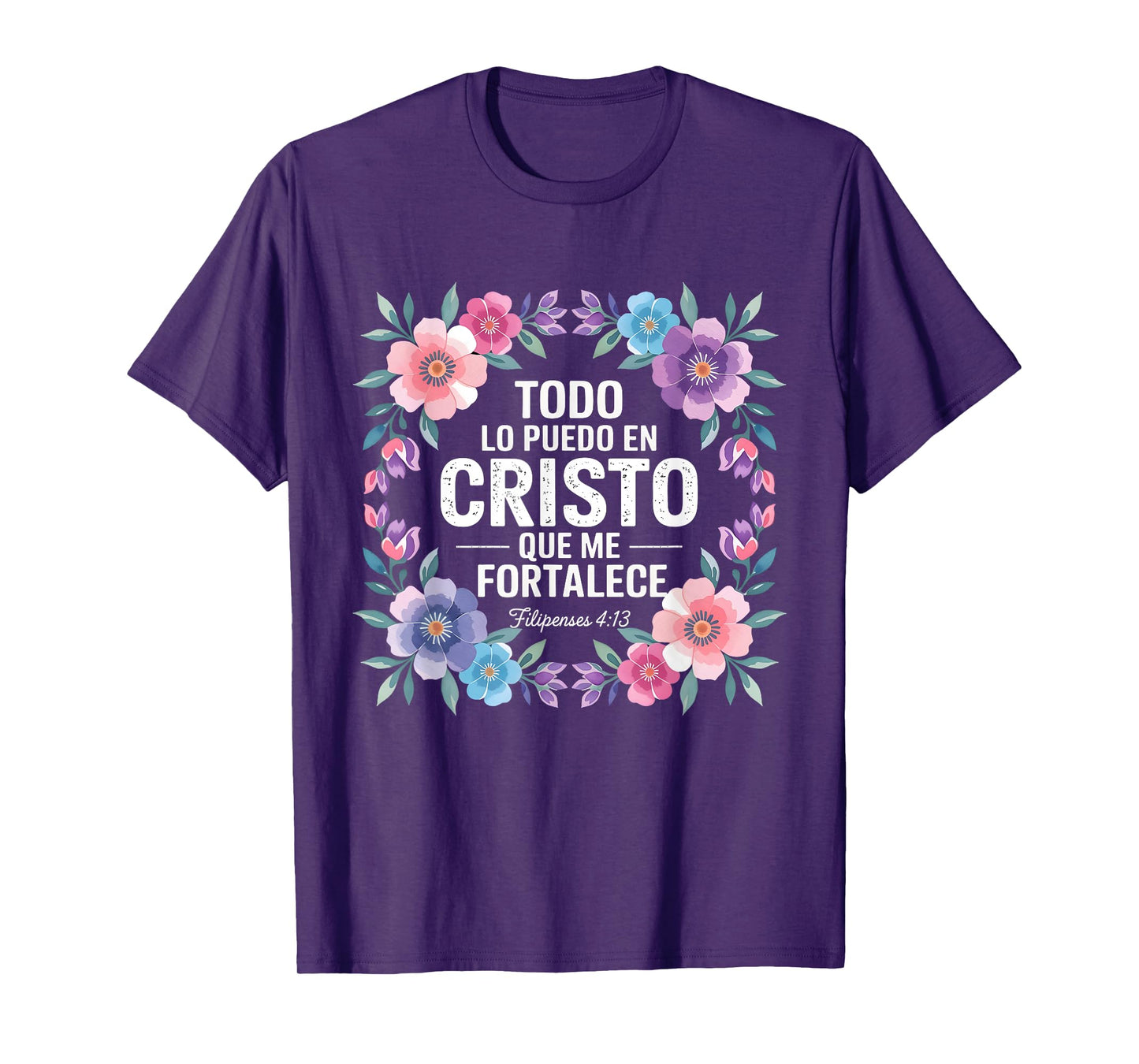 Todo Lo Puedo en Cristo Christian Verse T-Shirt