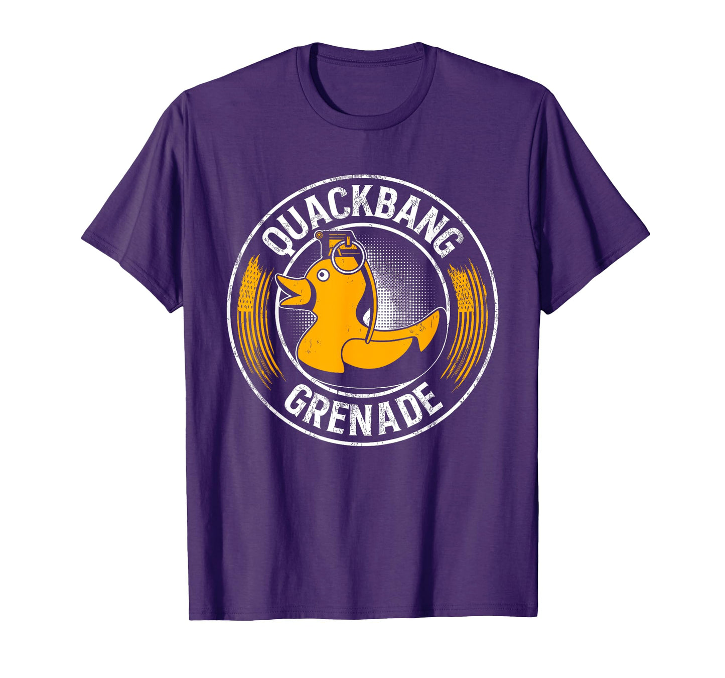 Funny Quackbang Quote Grenade Design T-Shirt