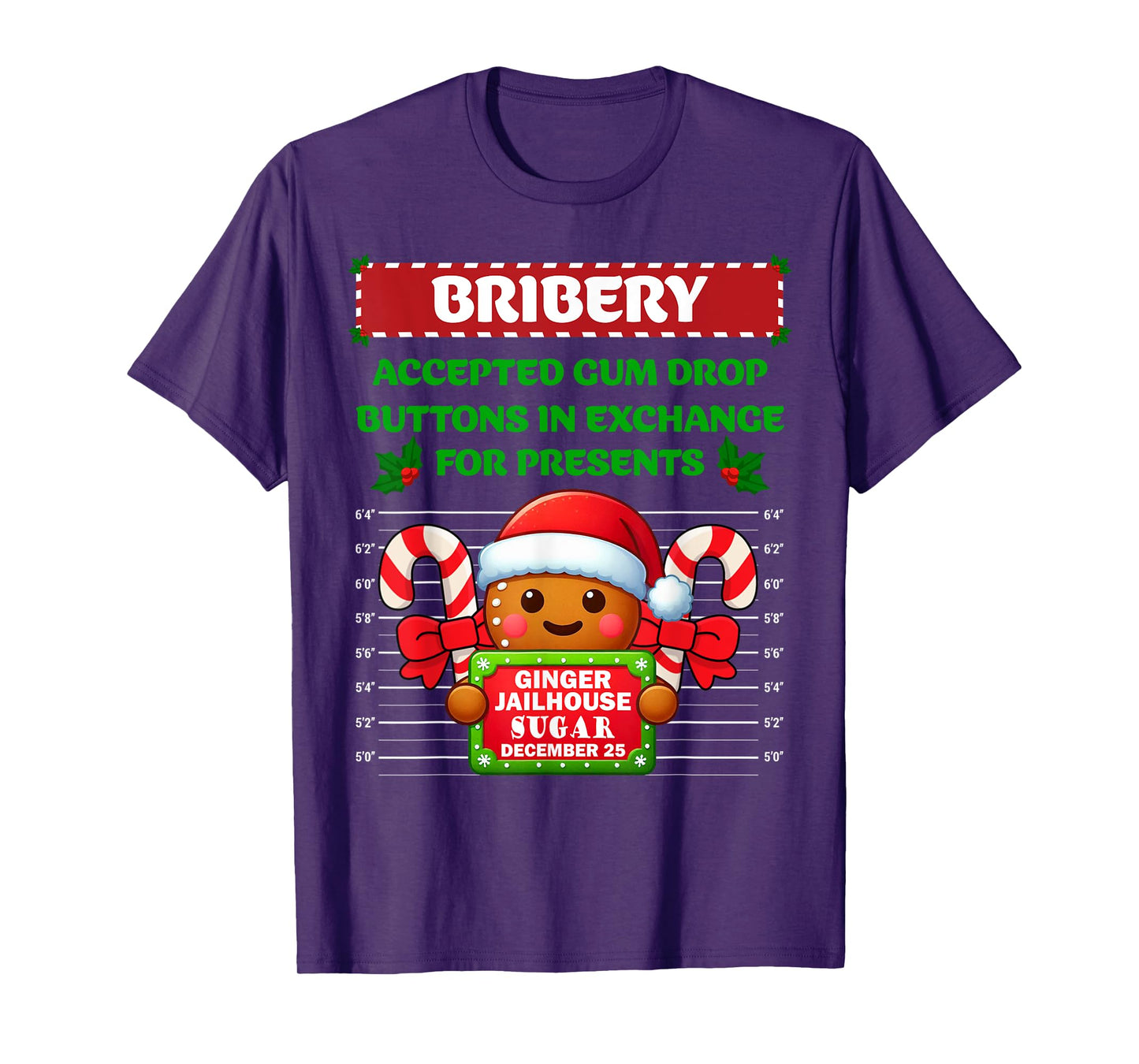 Funny Gingerbread Inmate Christmas Matching Family Group Set T-Shirt