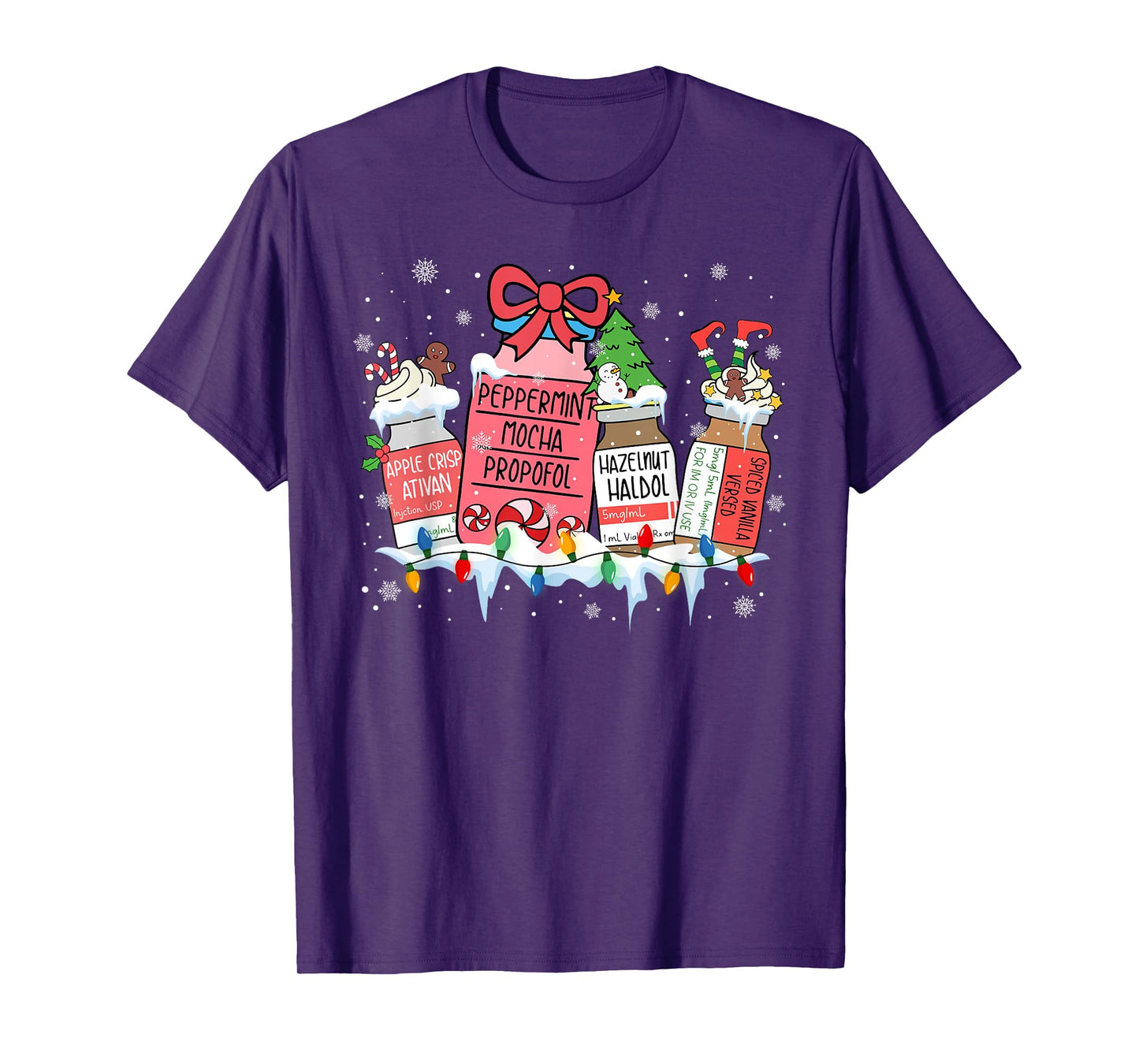 Pharmacy Crew Christmas Pharmacist Medicine Reindeer Bow T-Shirt