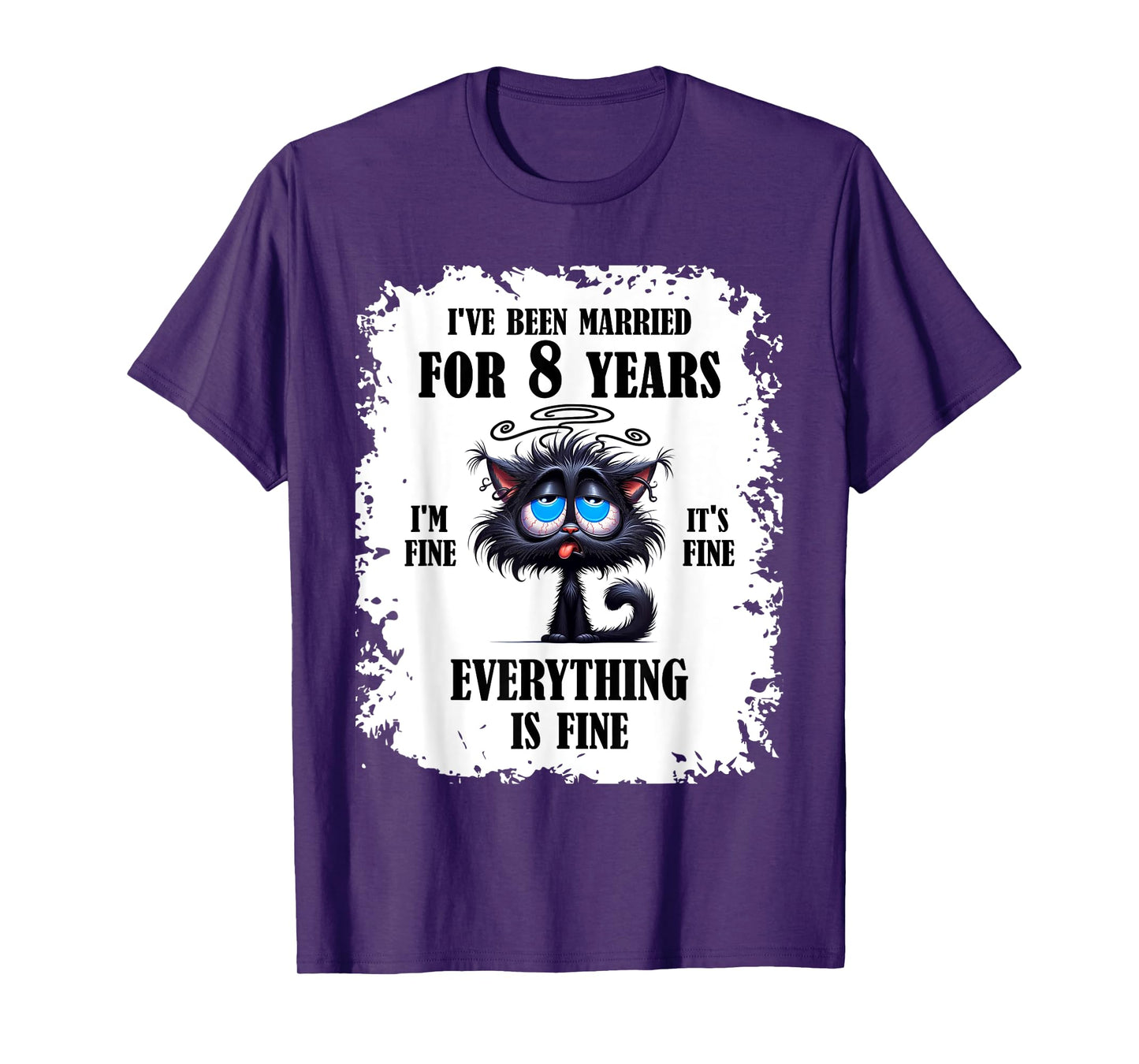Bronze Wedding I've Been Married For 8 Years T-Shirt